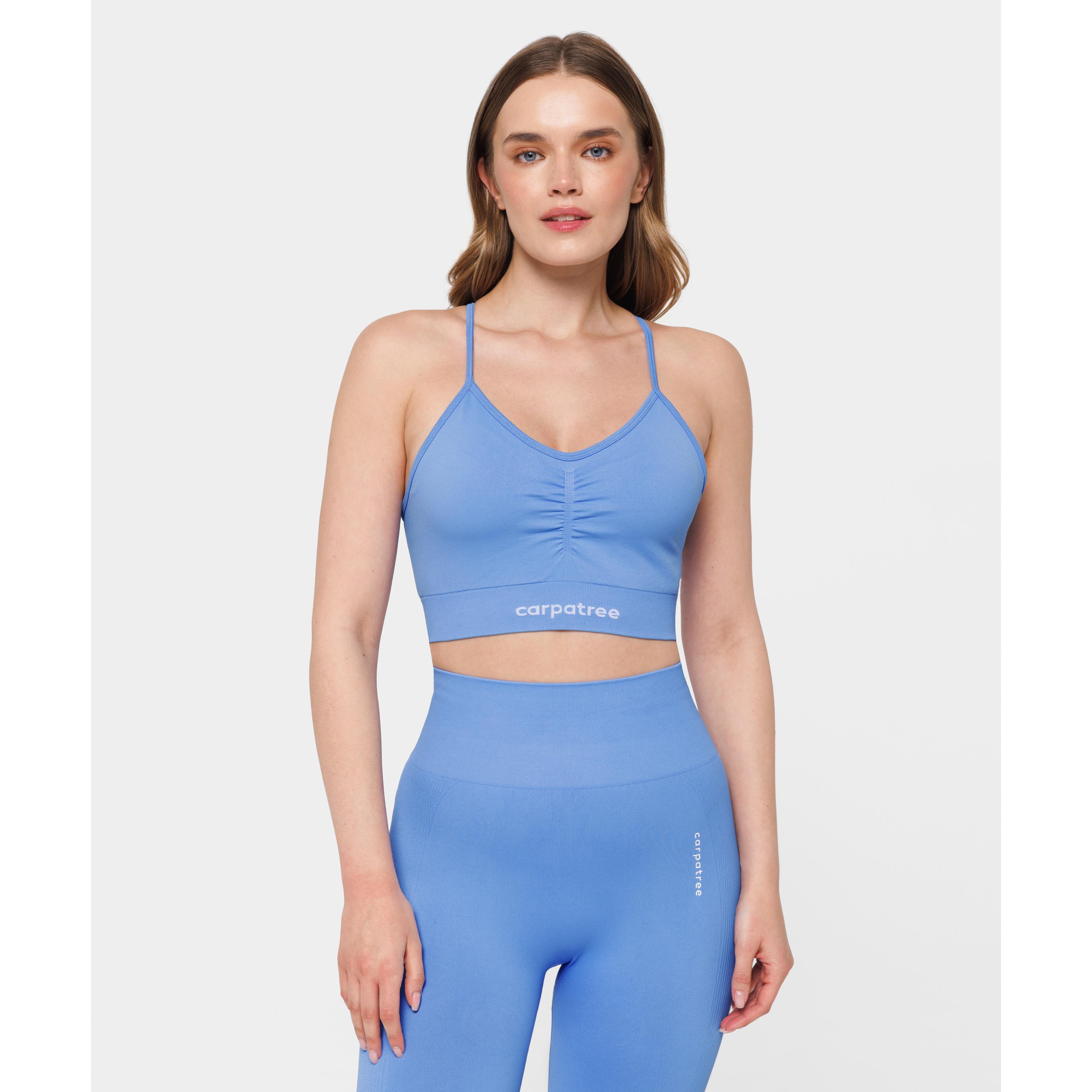 Biustonosz bezszwowy Carpatree Allure niebieski