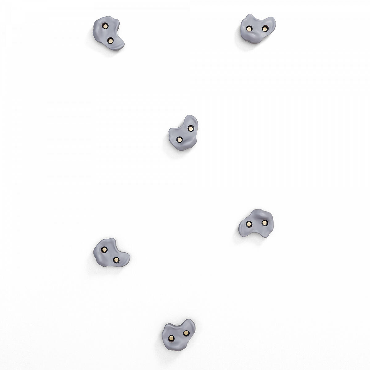 Chwyty wspinaczkowe M 6 szt. szary