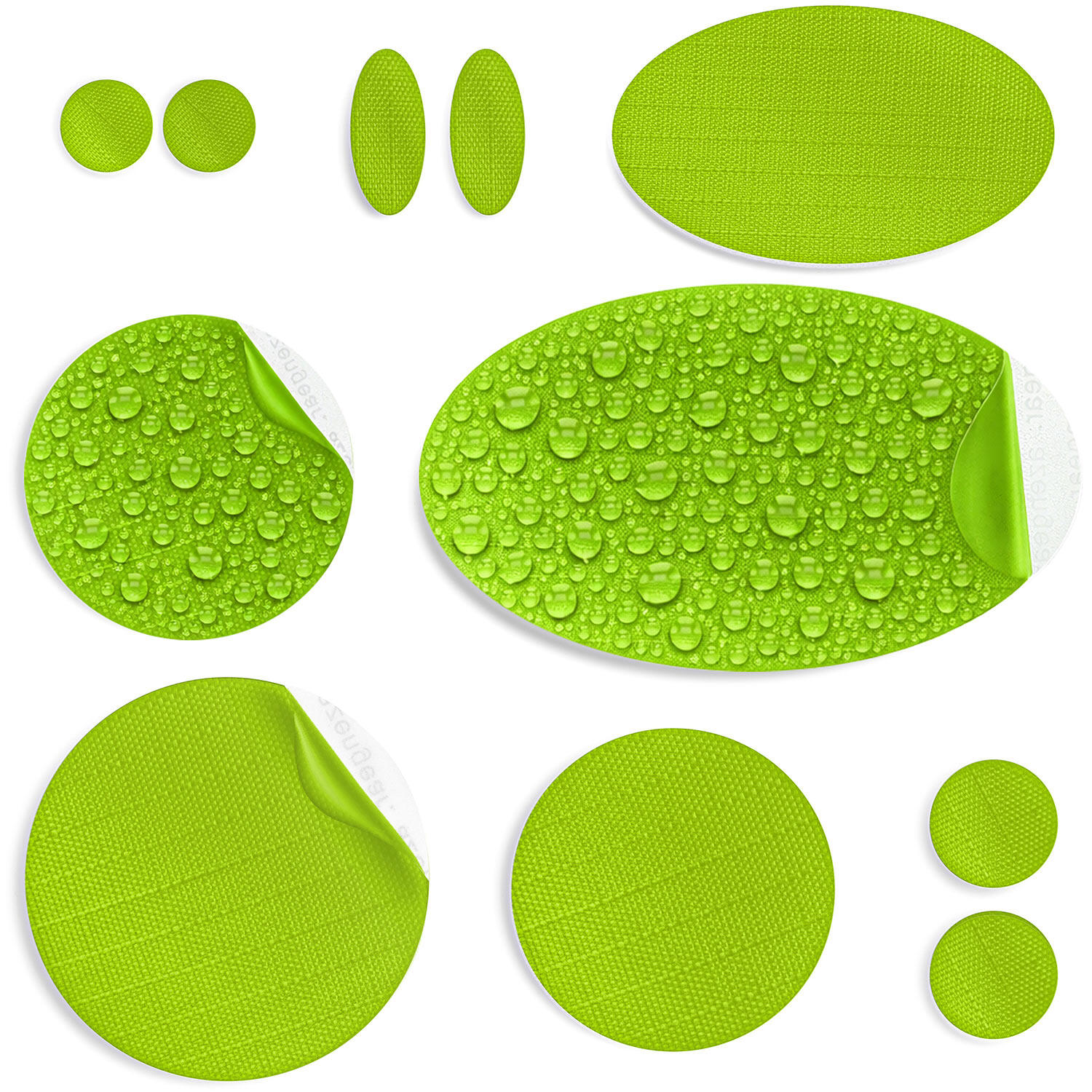 Łatki naprawcze do kurtek puchowych, wodoodporne do naprawy dziur (zielone)