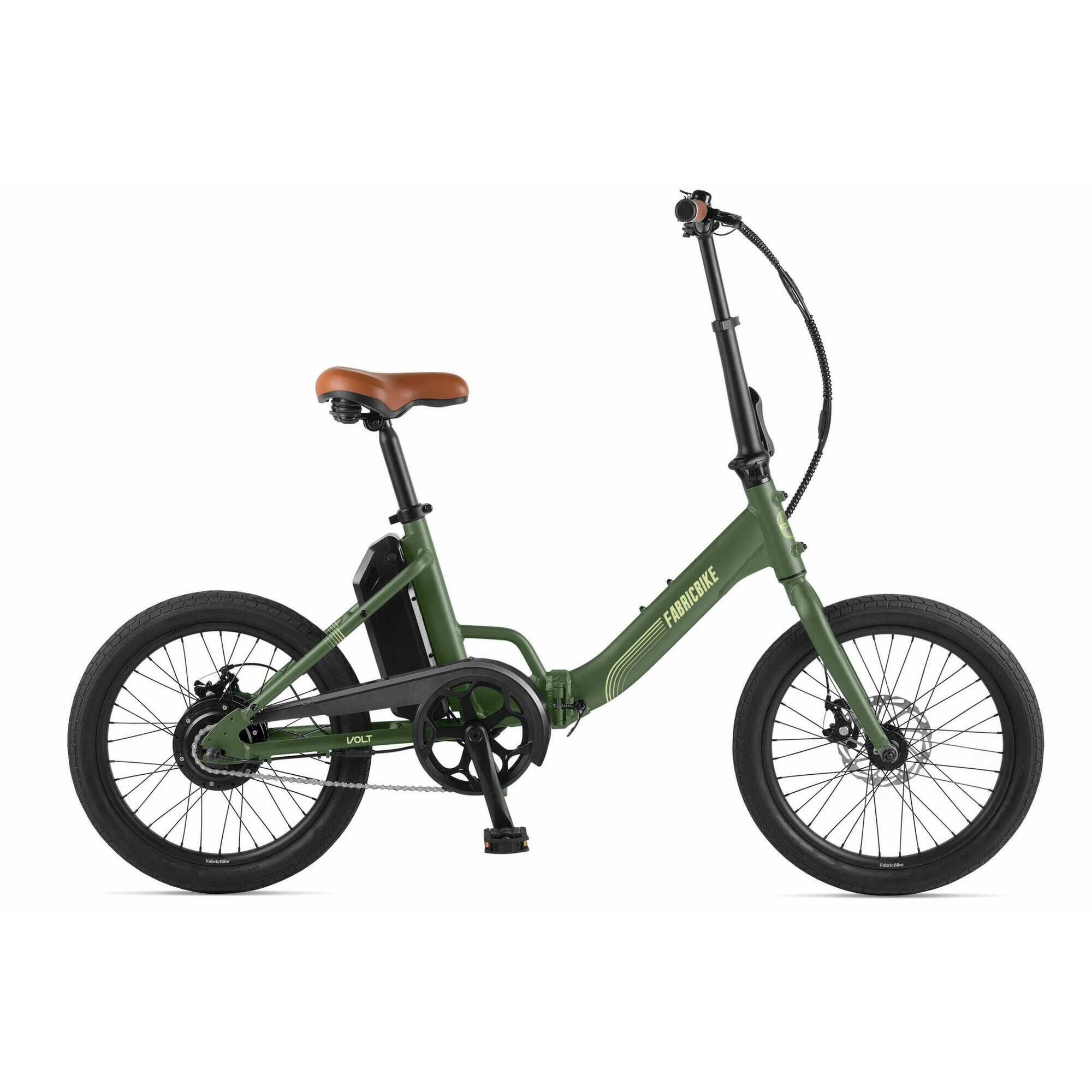 Fabricbike Volt - 20-calowy składany rower elektryczny, aluminiowy. Green