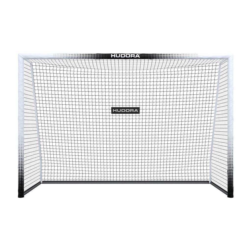 Bramka Piłkarska Przenośna Hudora Pro Tect 3X2 M Stalowa Biała