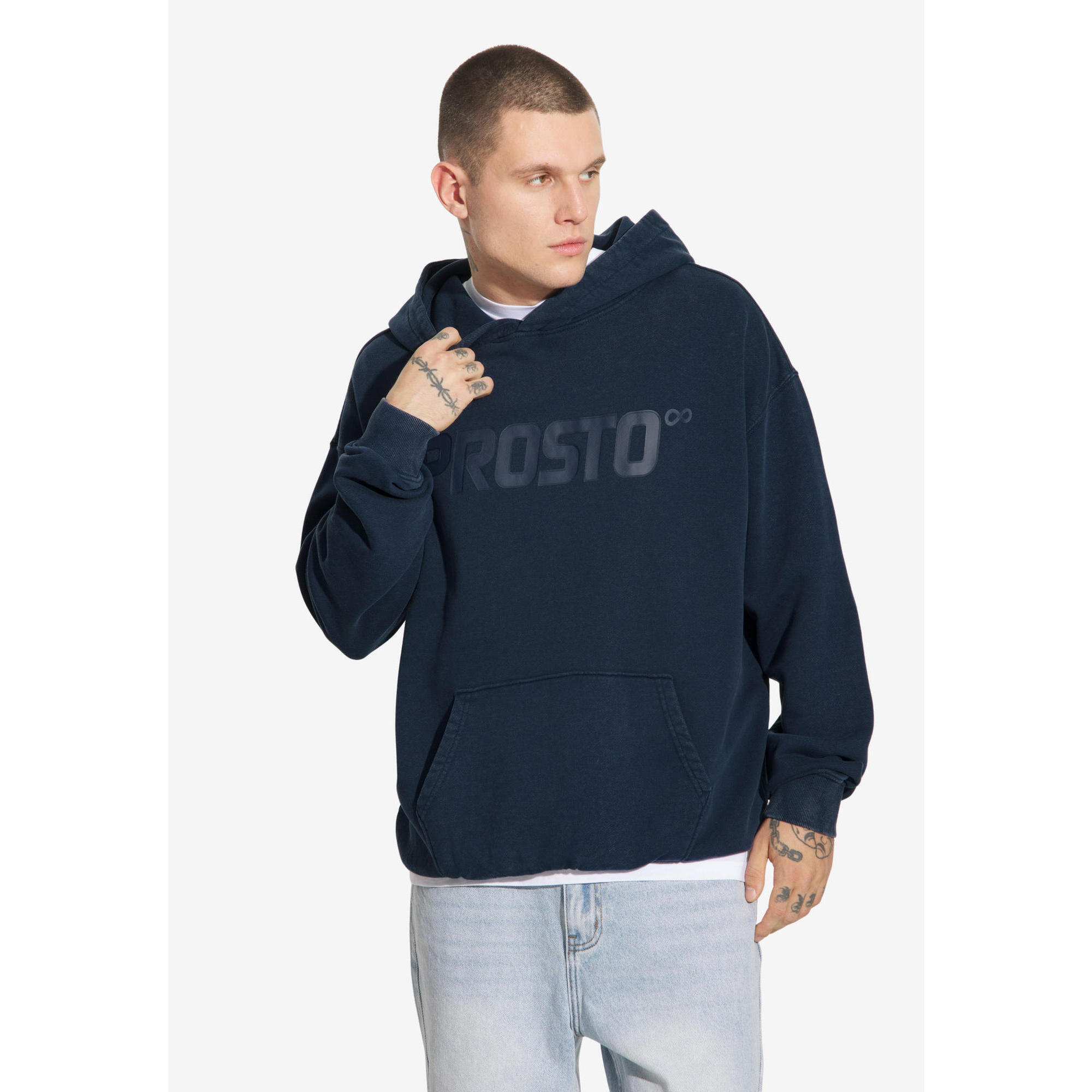 Bluza sportowa męska Prosto Big Log z kapturem