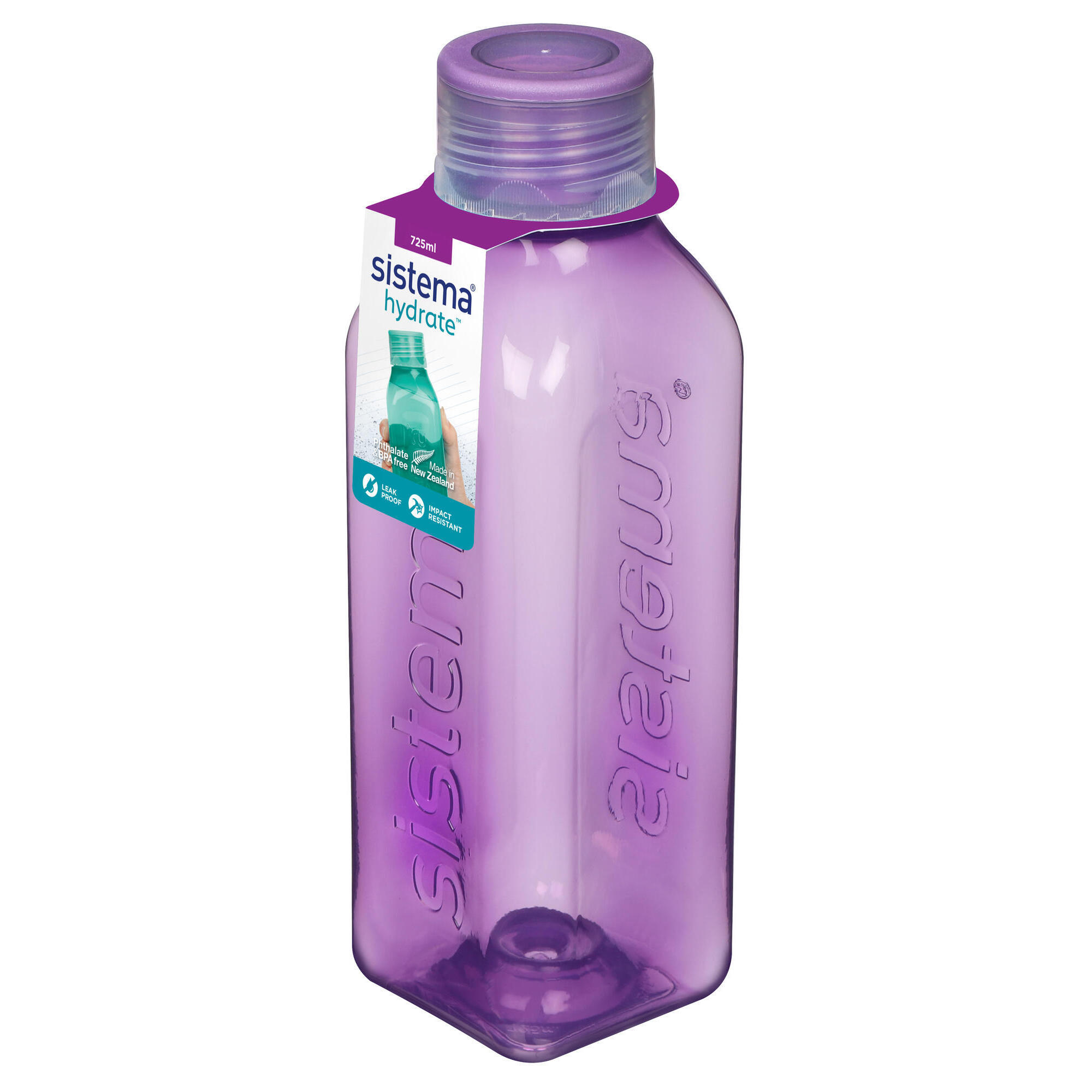 Hydrate Square – kwadratowa butelka z zakrętką 725 ml