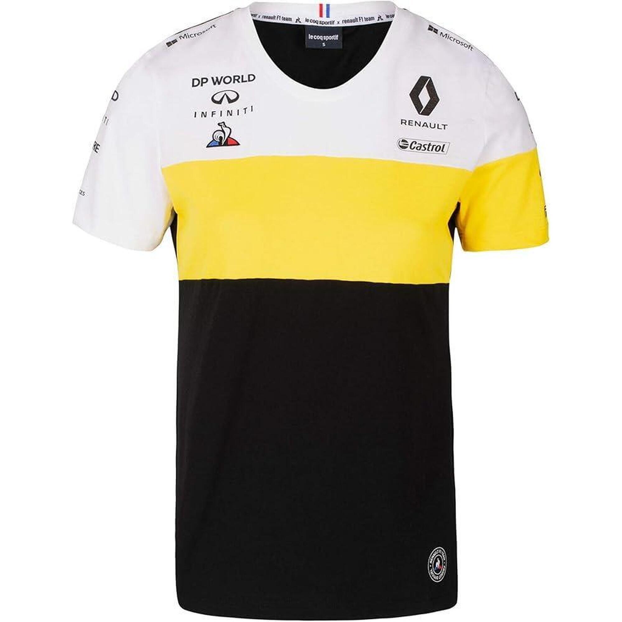 Koszulka dziecięca Renault Jr F1 Team biało-żółto-czarna 116