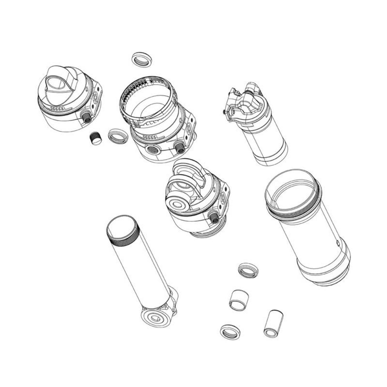 Komplet tulejek RockShox 8 x 21,8 mm do amortyzatora tylnego