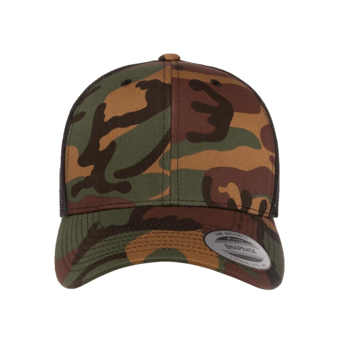 YP Classics Retro Camo Trucker Cap