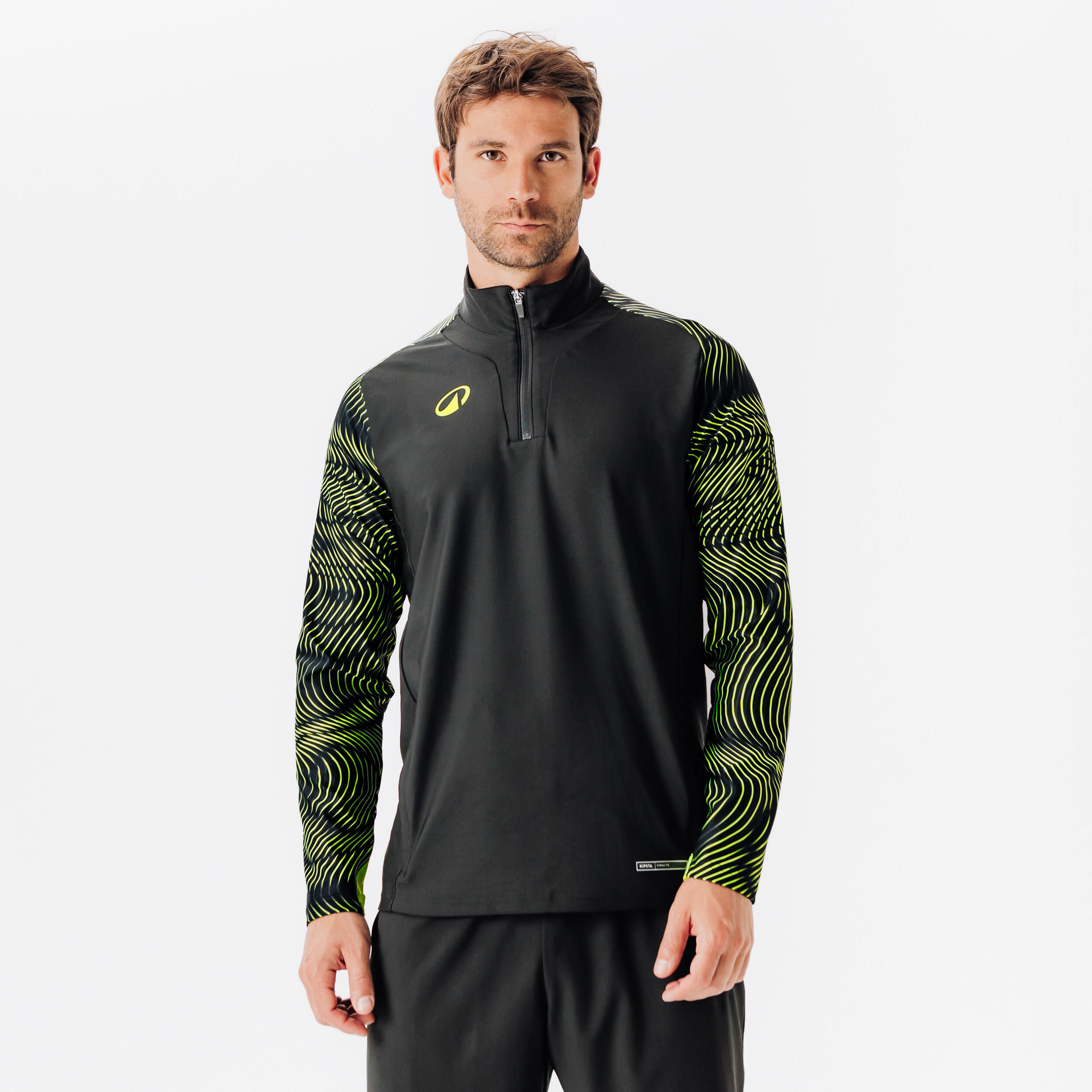 Bluza piłkarska Kipsta Viralto Wavy Club na krótki suwak