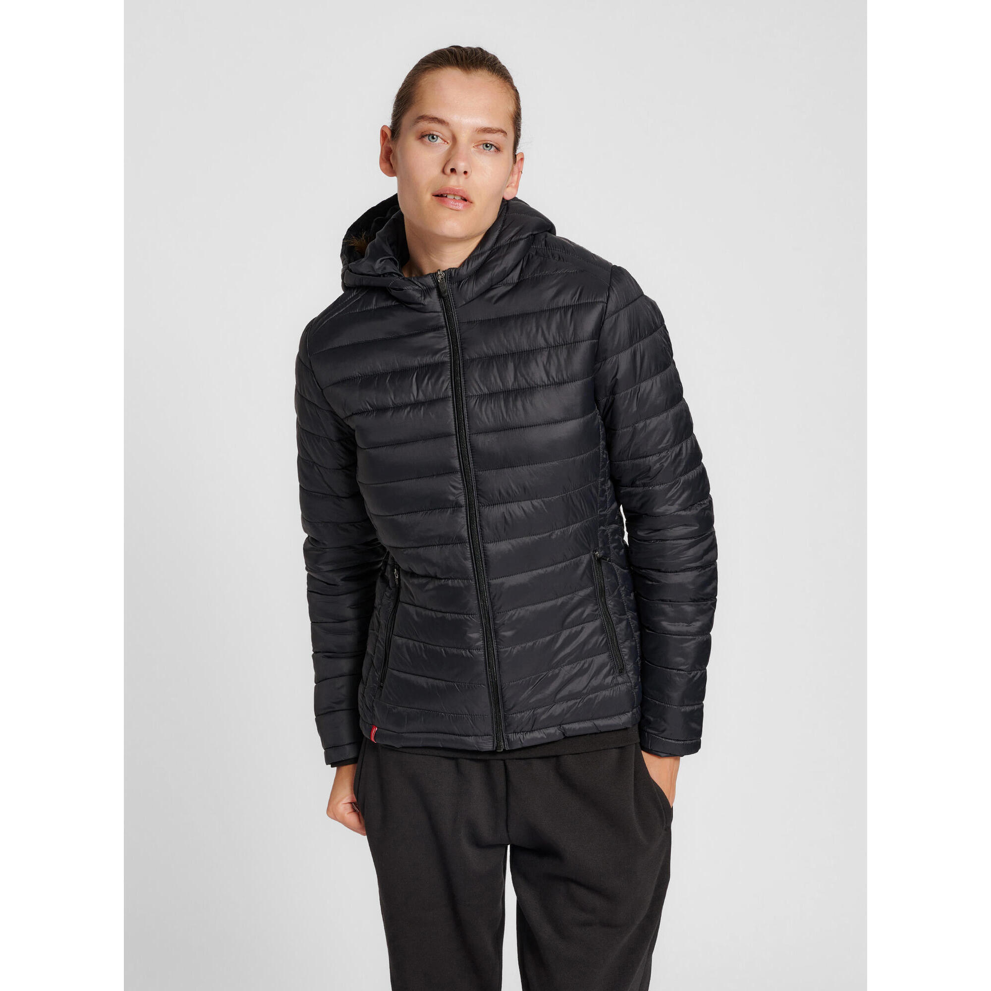 Kurtka sportowa damska Hummel Red z kapturem