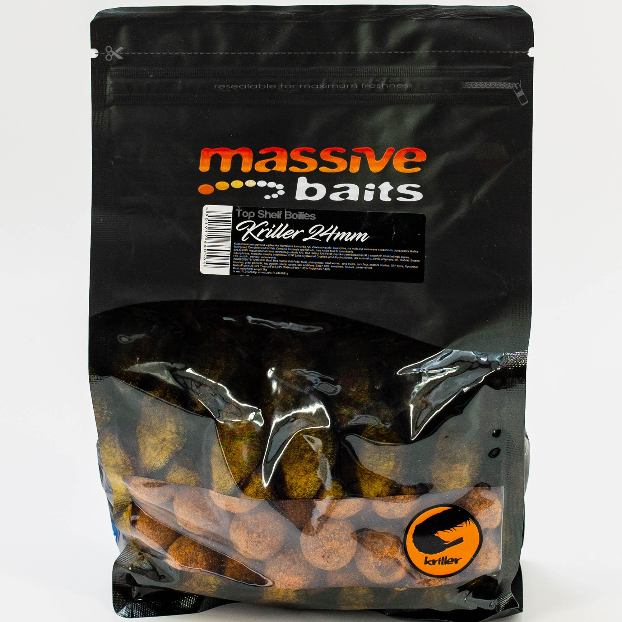 Kulki Massive Baits Top Shelf Kriller 24Mm 1Kg
