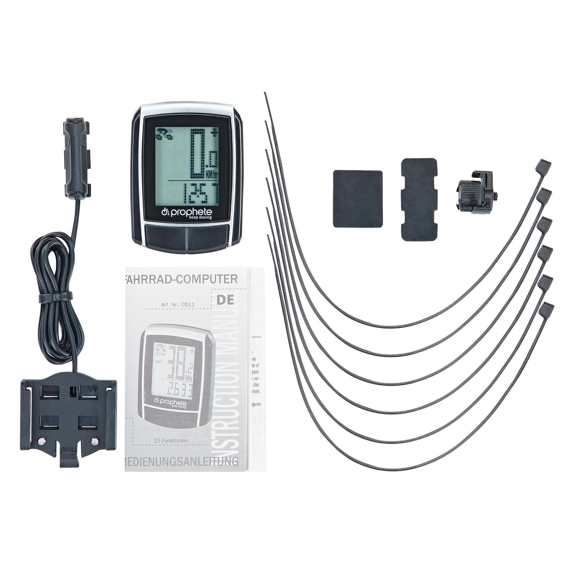 Komputer rowerowy, 15 funkcji