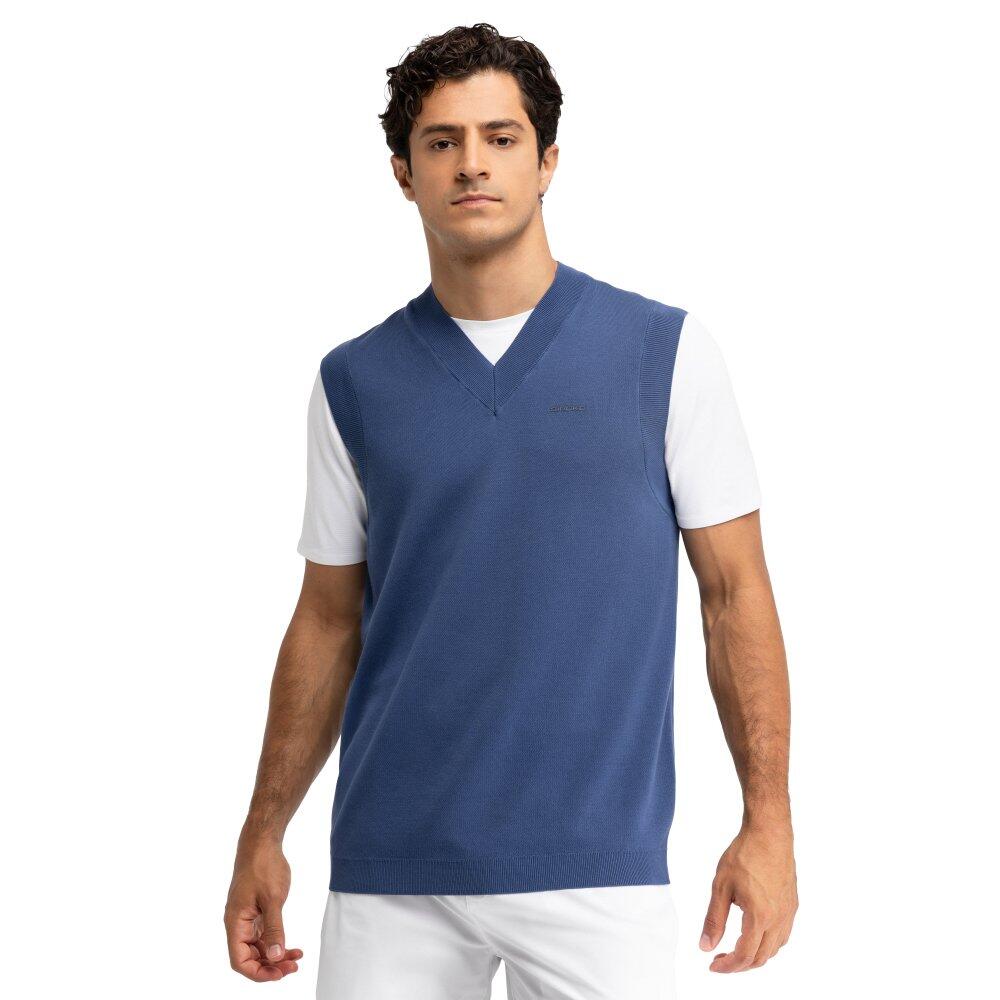 Męska kamizelka tenisowa z dzianiny sport.tennis Siroko Serve Blue