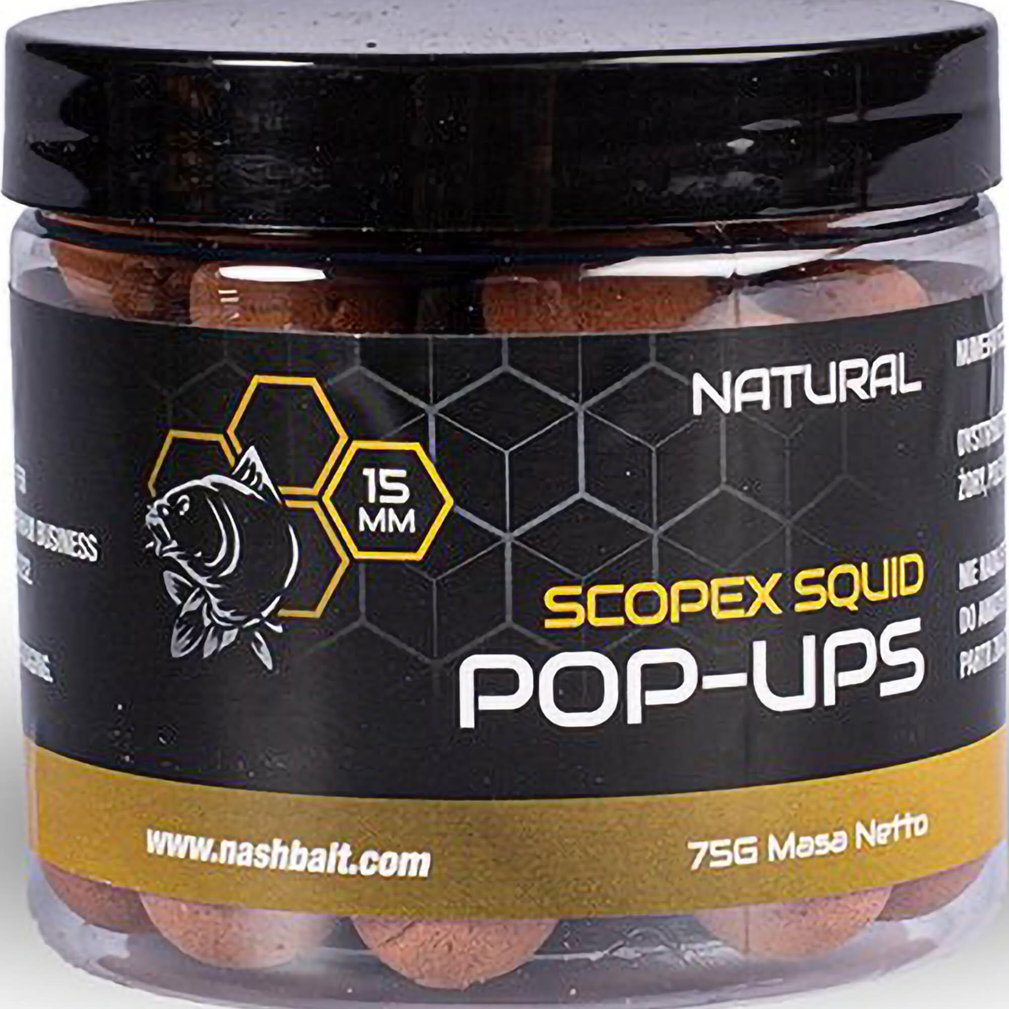Przynęta Kulki Pływające Pop Up Nash Scopex Squid Natural 12 Mm 75 G