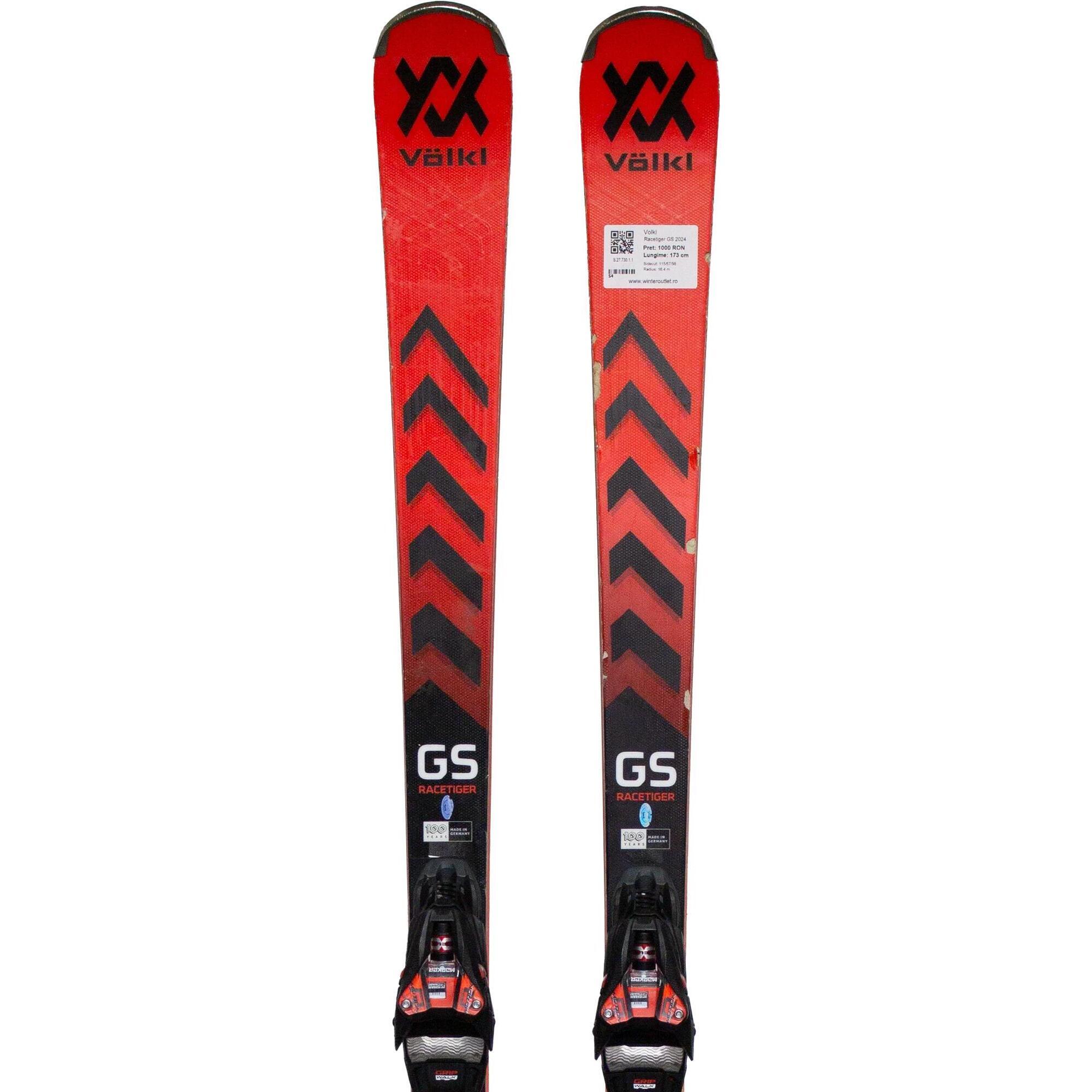 Second Life- Narty VOLKL Racetiger GS 2024, 173 cm- Stan zadowalający