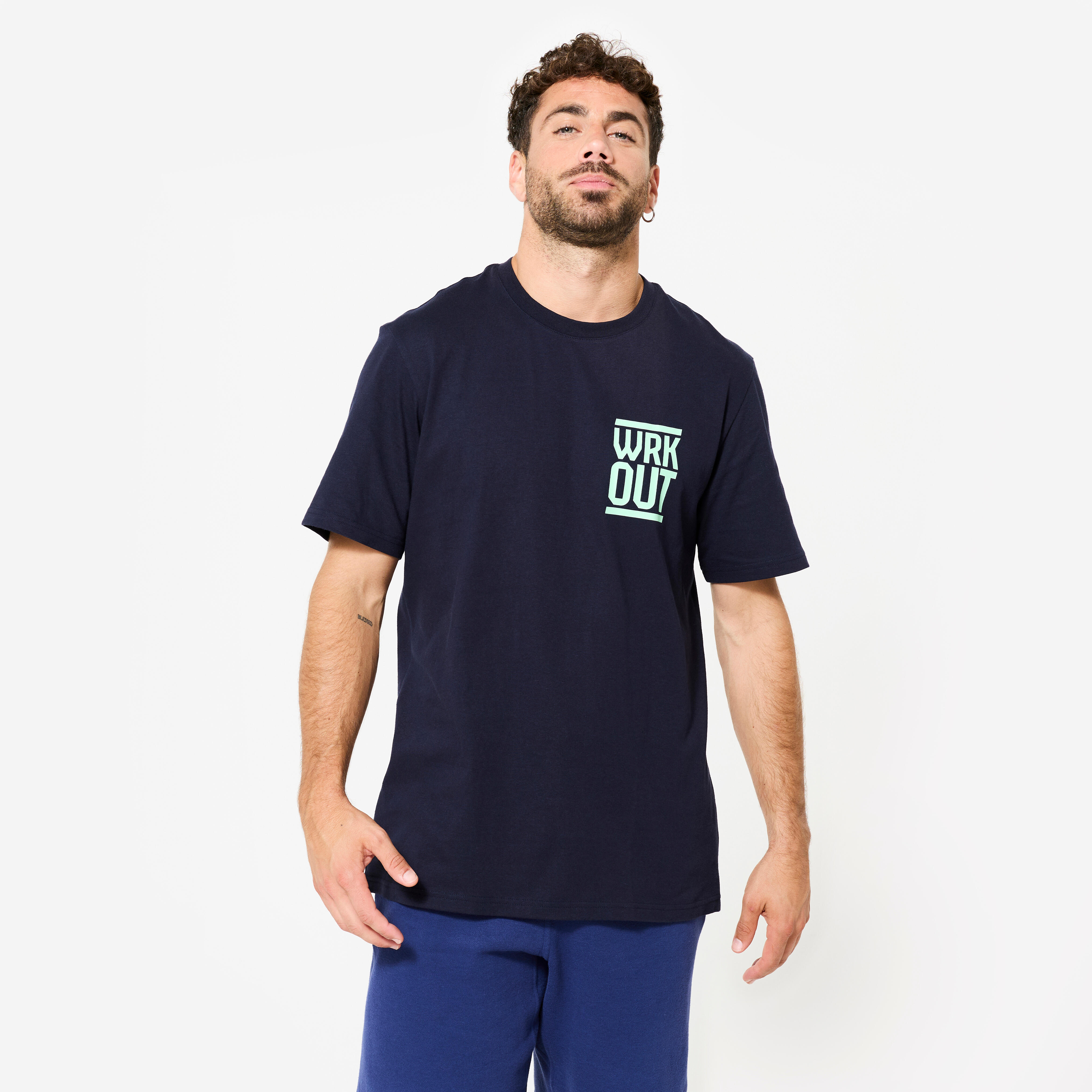 Koszulka z krótkim rękawem męska Domyos Gym & Pilates regular