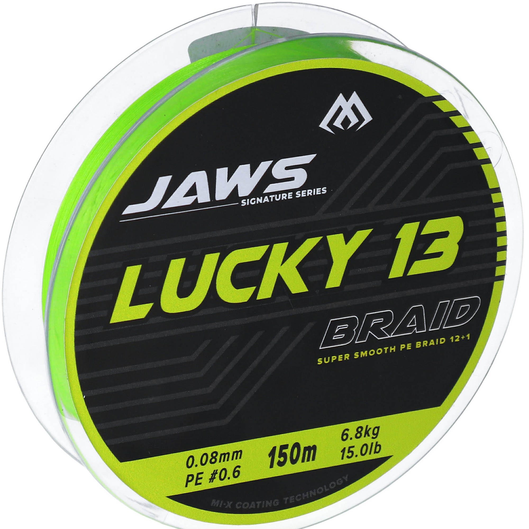 Plecionka Linka Mocna Mikado Jaws Lucky 13 Fluo Zielona 0.18 Mm 150 M