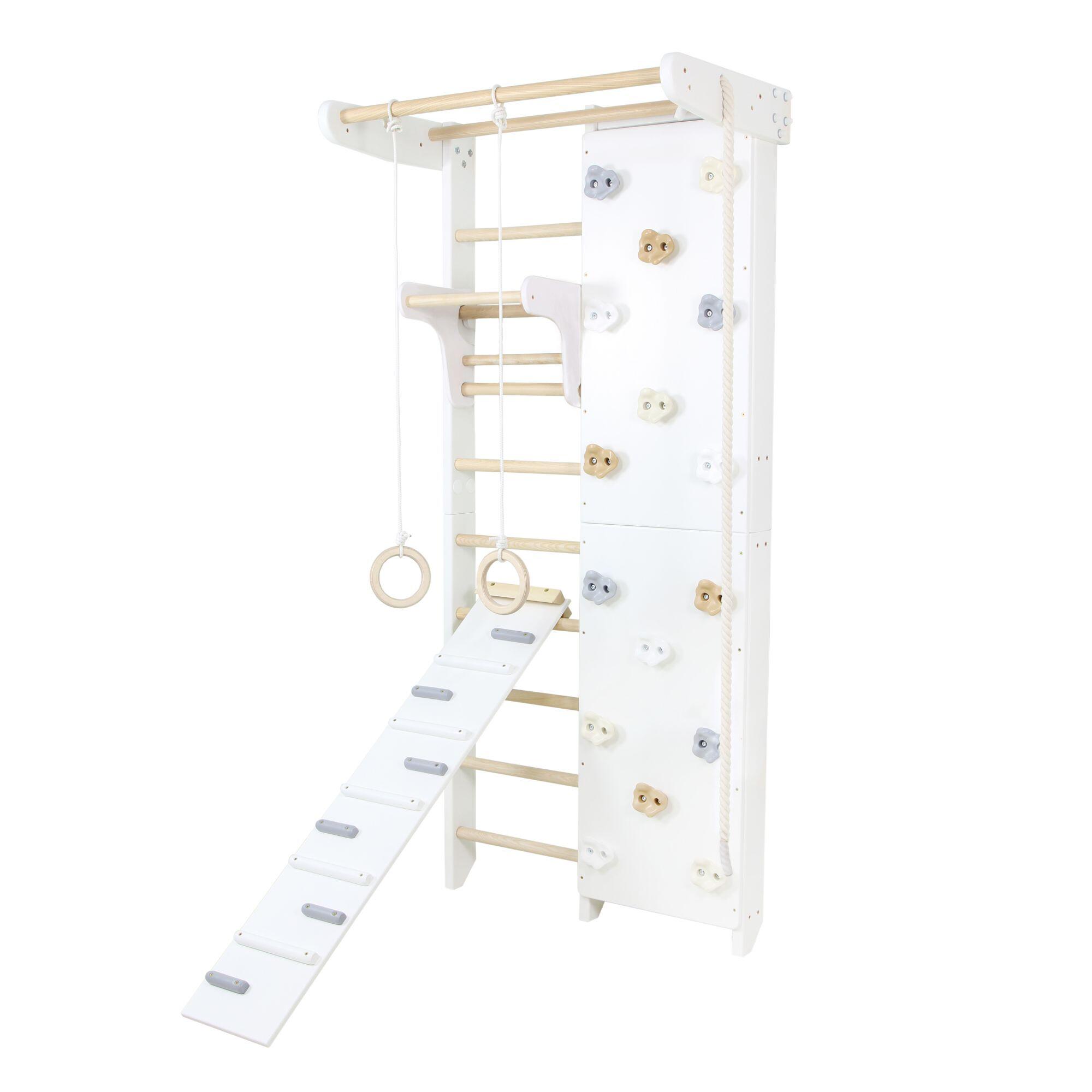 Drabinka gimnastyczna Kombik 2 biały-drewno