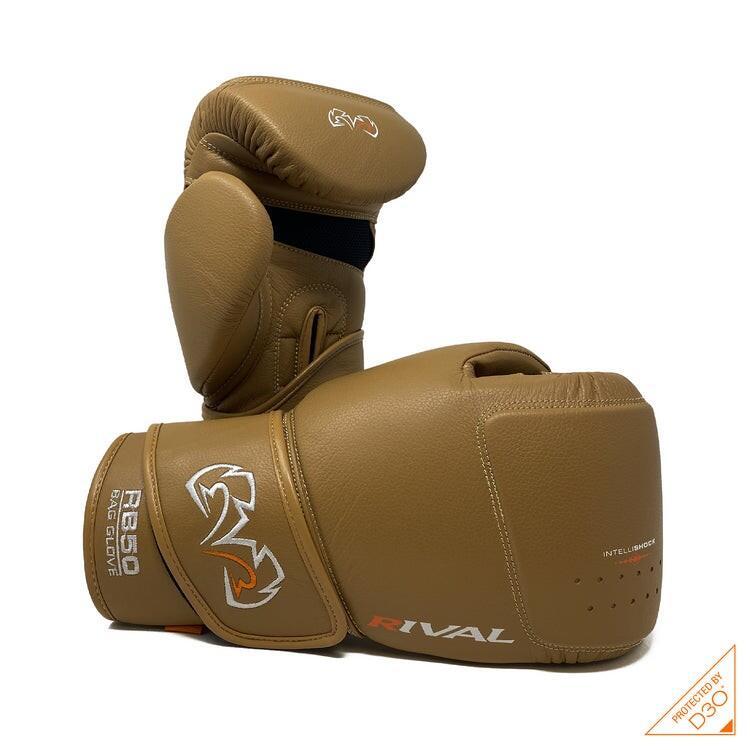 Rękawice Bokserskie Rival Przyrządowe RB50 Intelli-Shock Brown M