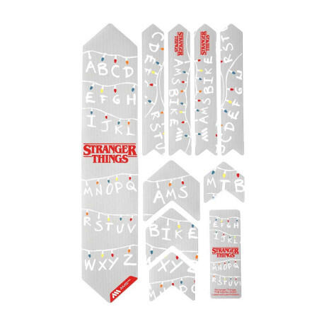 Zestaw ochronny na ramę - EXTRA 10 sztuk - Stranger Things Lights - biały