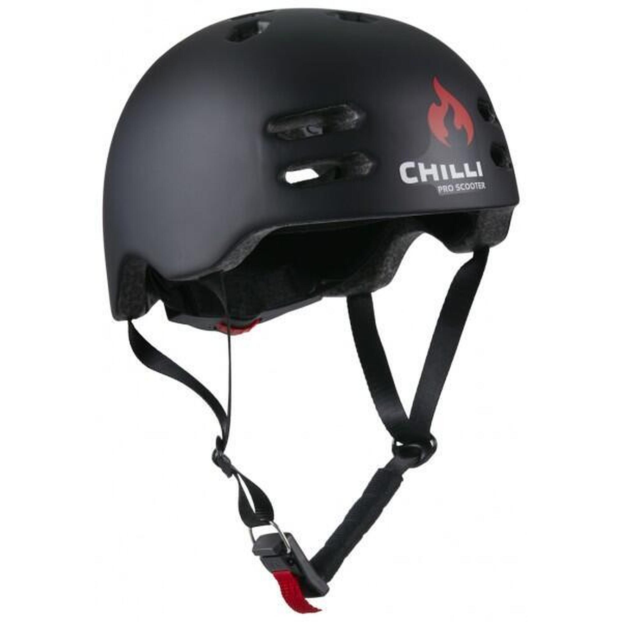 Kask do skateboardingu Chilli Inmold, czarny, rozmiar M (55-58 cm)