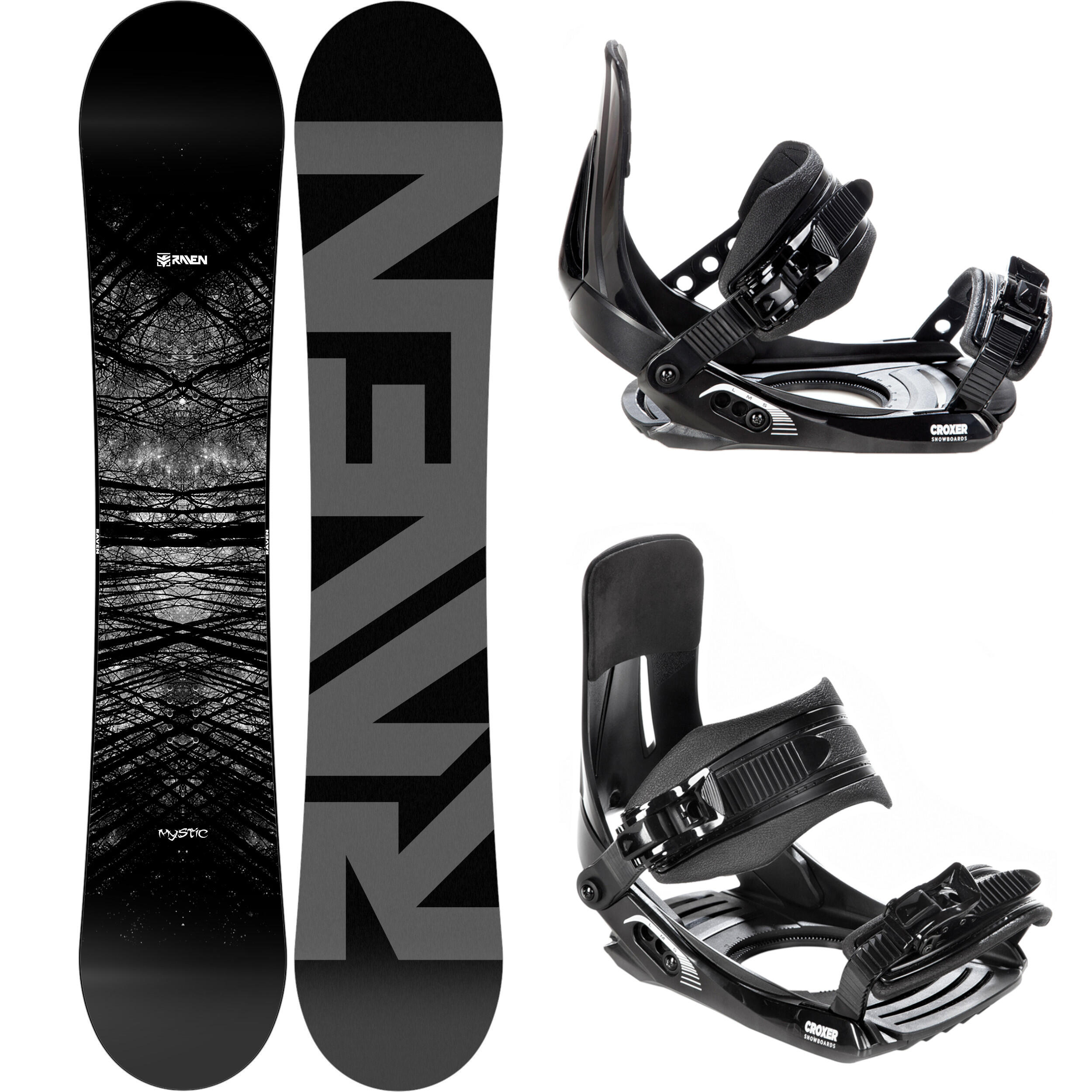 Zestaw Deska snowboardowa Raven Mystic + wiązania Croxer MP180