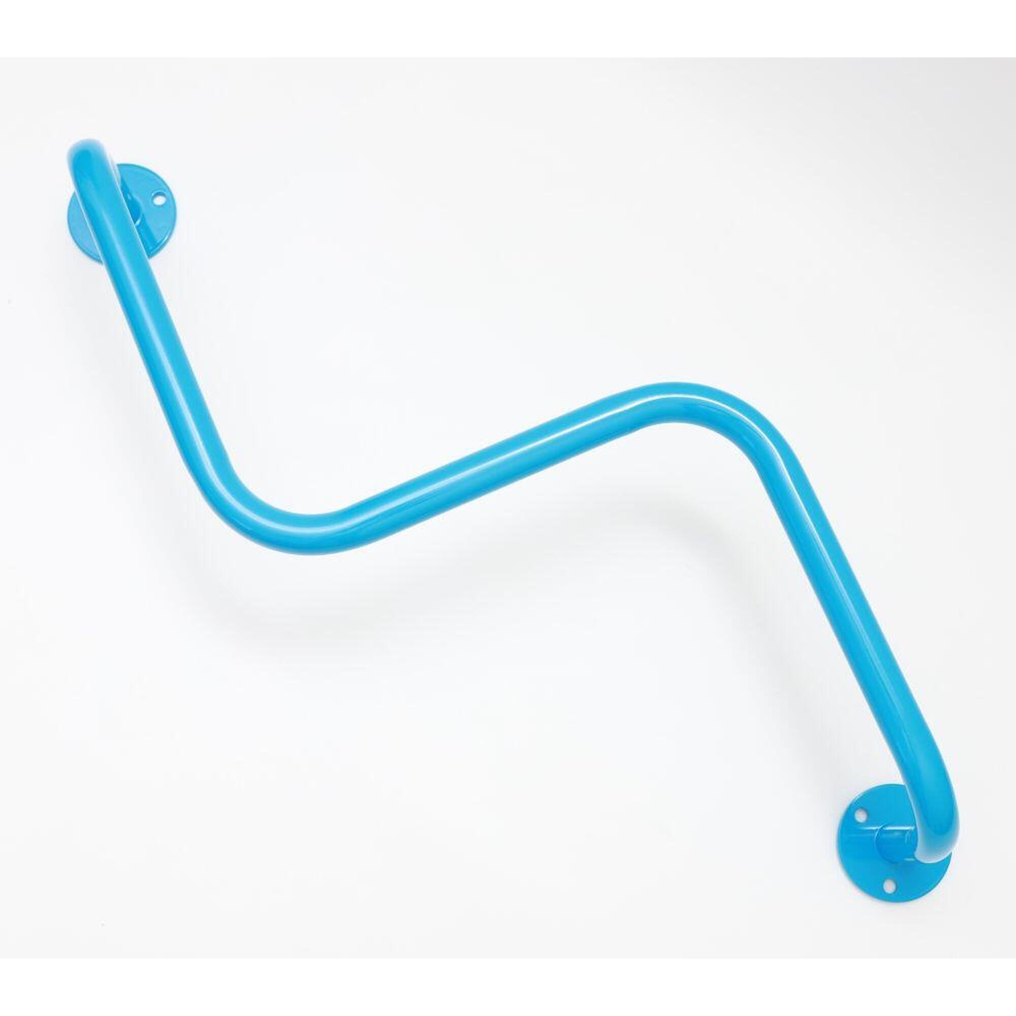 Drążek Do Podciągania Sufitowy Wygięty - Niebieski