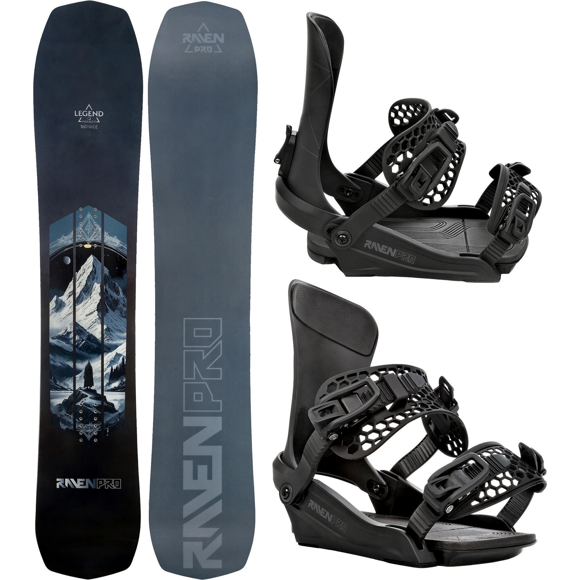 Zestaw Deska snowboardowa Raven PRO Legend + Wiązania Raven King