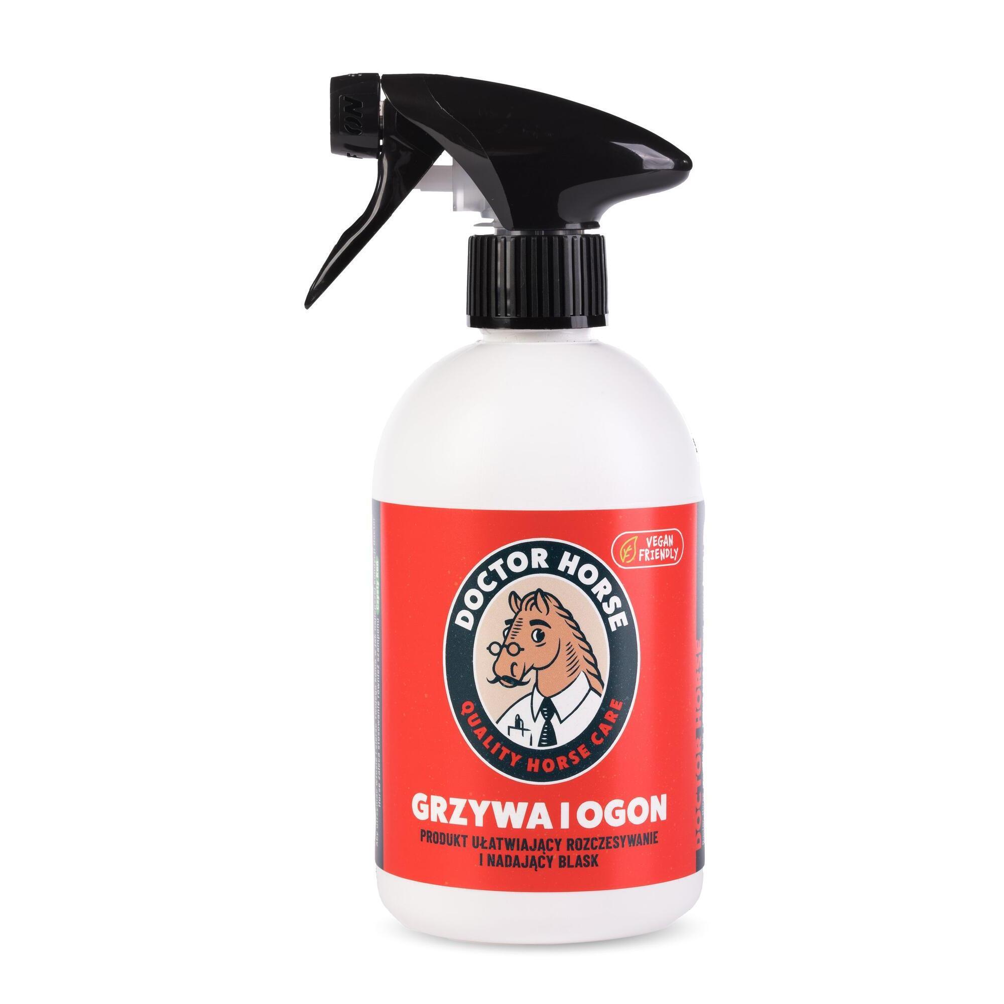 Spray ułatwiający rozczesywanie i nadający blask dla koni Grzywa i Ogon