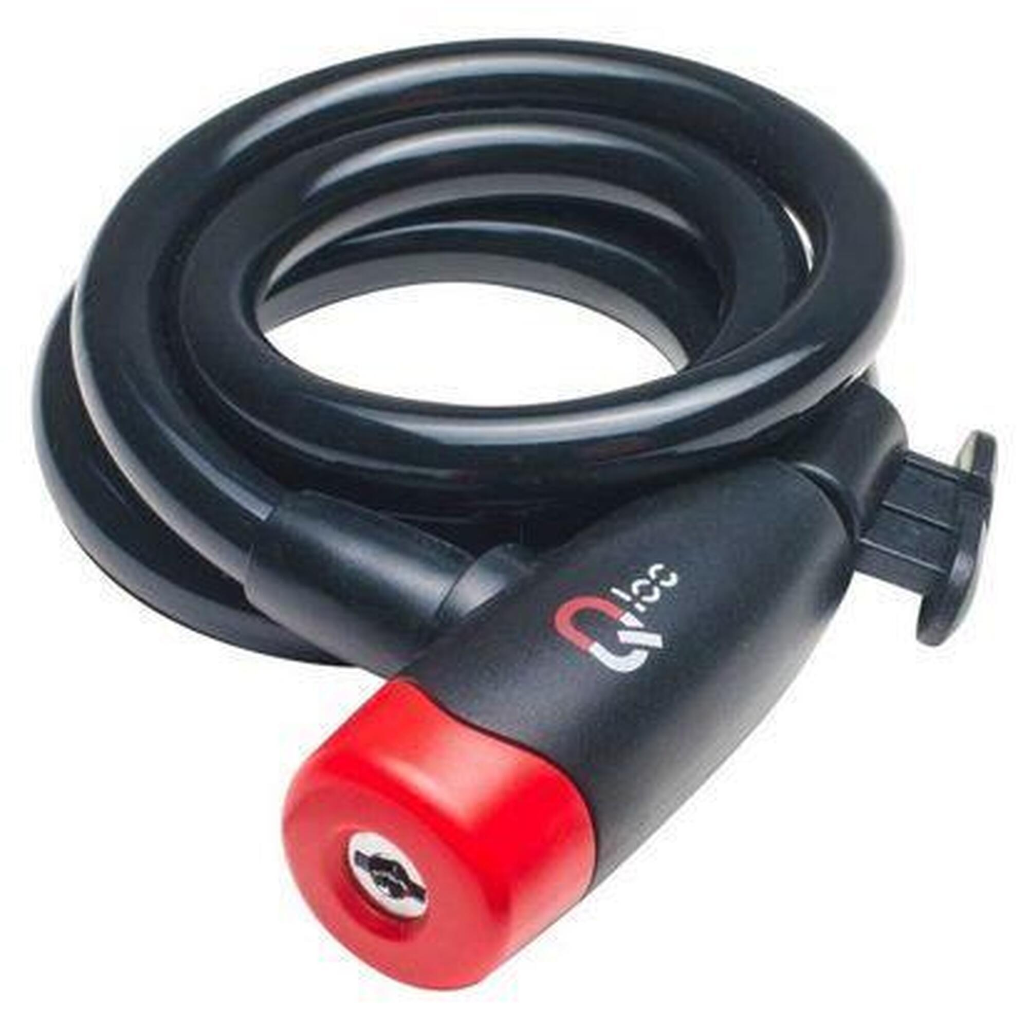 Zamek spiralny z kablem z uchwytem Qloc