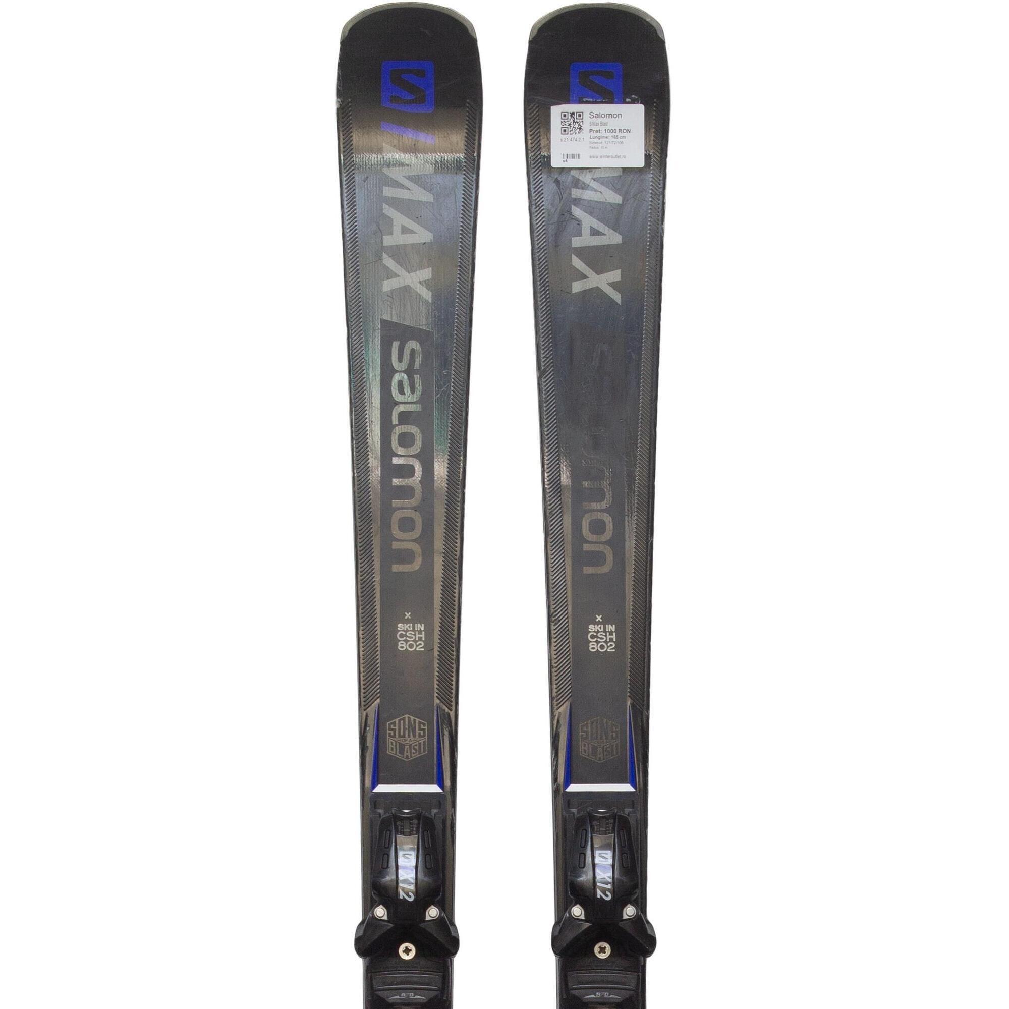 Second Life- Narty SALOMON S/Max Blast, 165 cm- Stan dobry