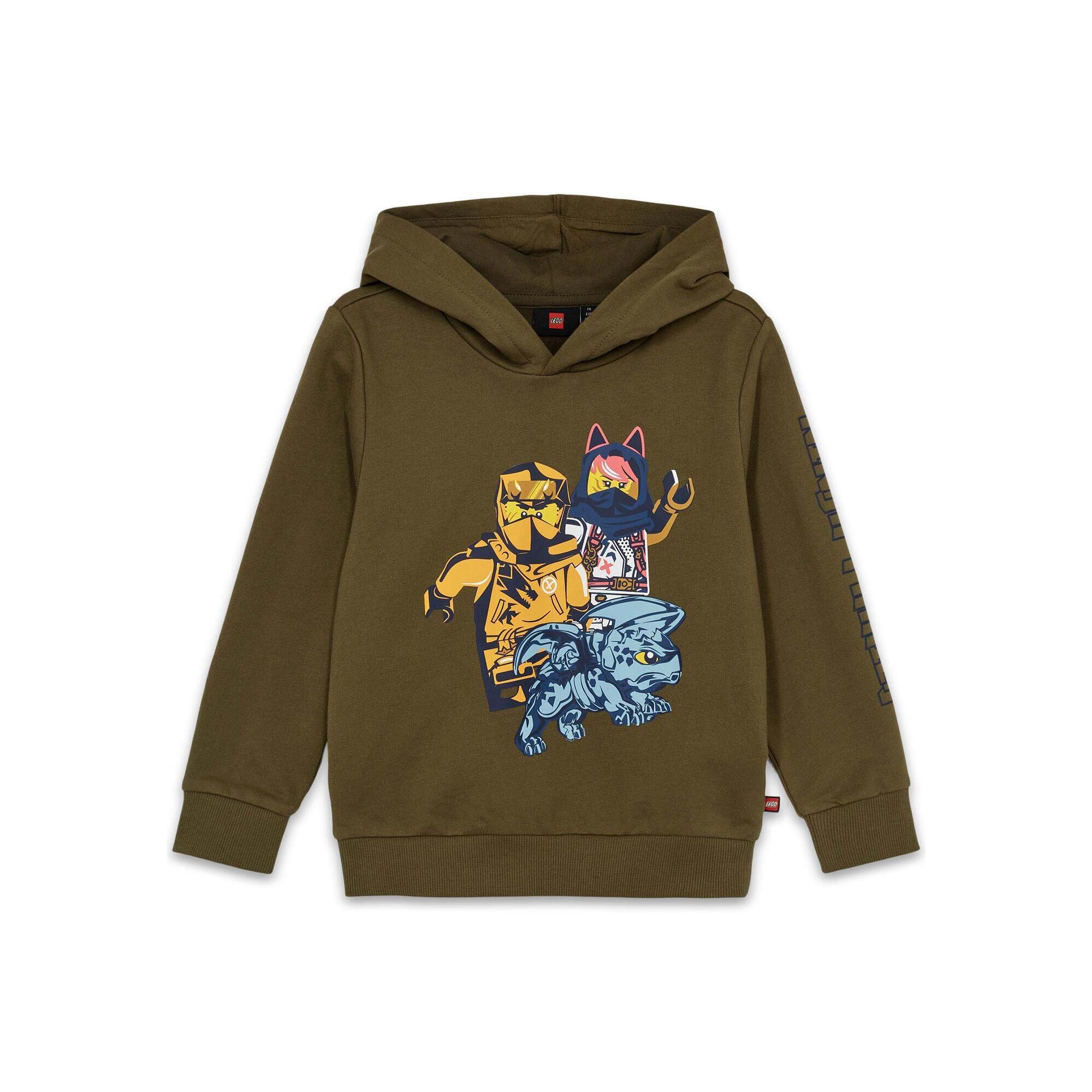 Bluza z Kapturem Dziecięca LEGO NINJAGO Scout 701 Zielona