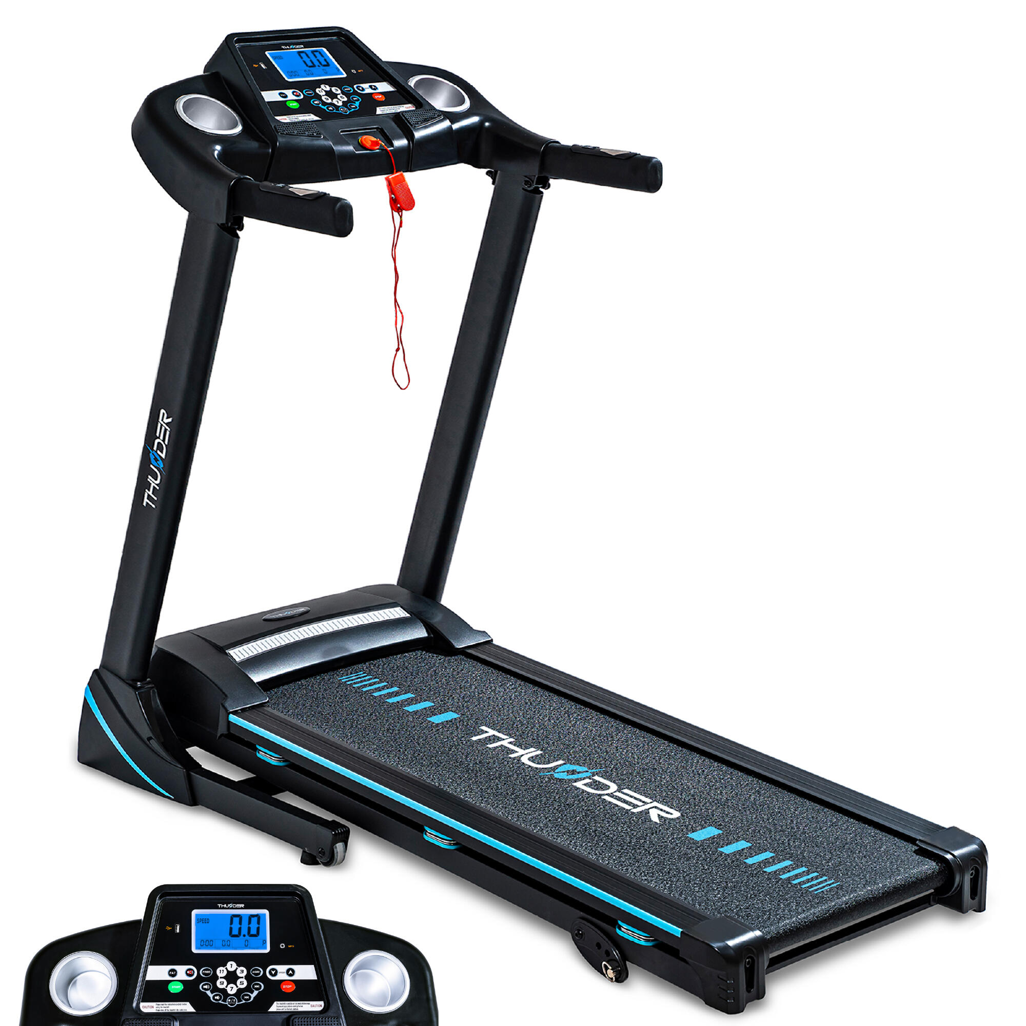 Bieżnia treningowa do biegania składana Thunder ICON-BLACK 17 km/h