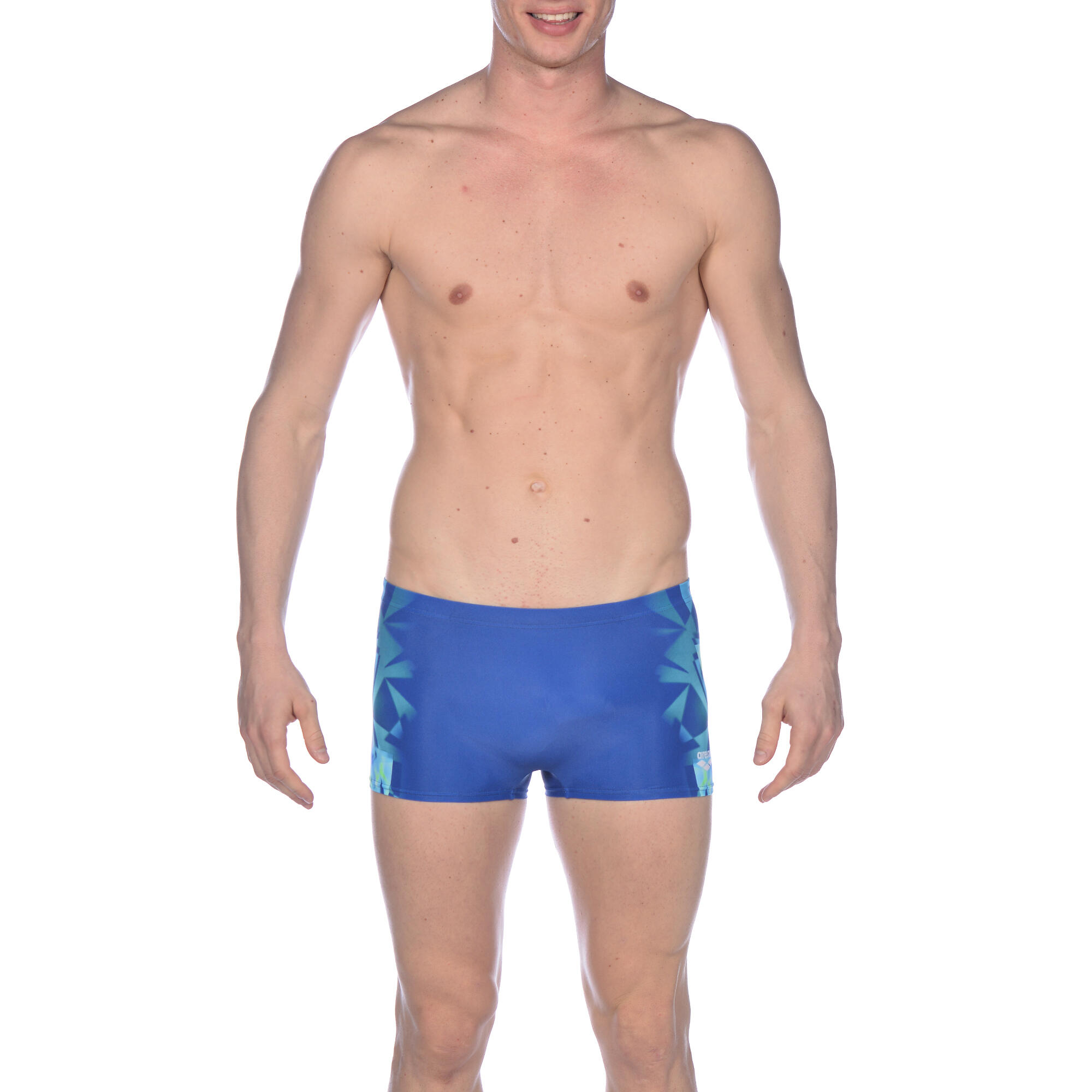 Kąpielówki bokserki męskie na basen Arena One Luckystar Short