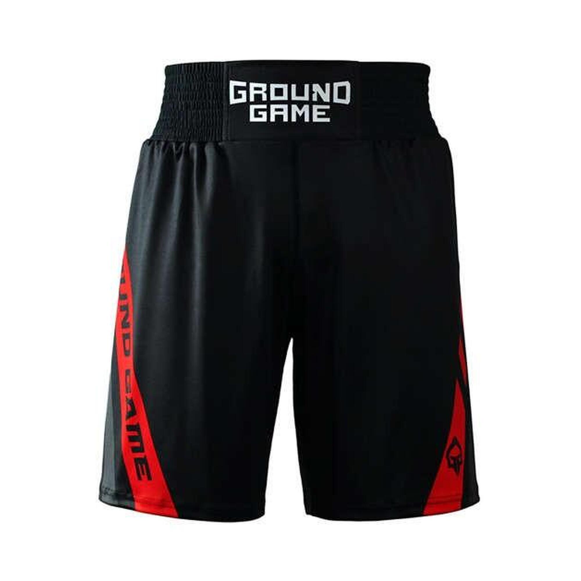 Spodenki Bokserskie Ground Game Knockout Game Czarne L