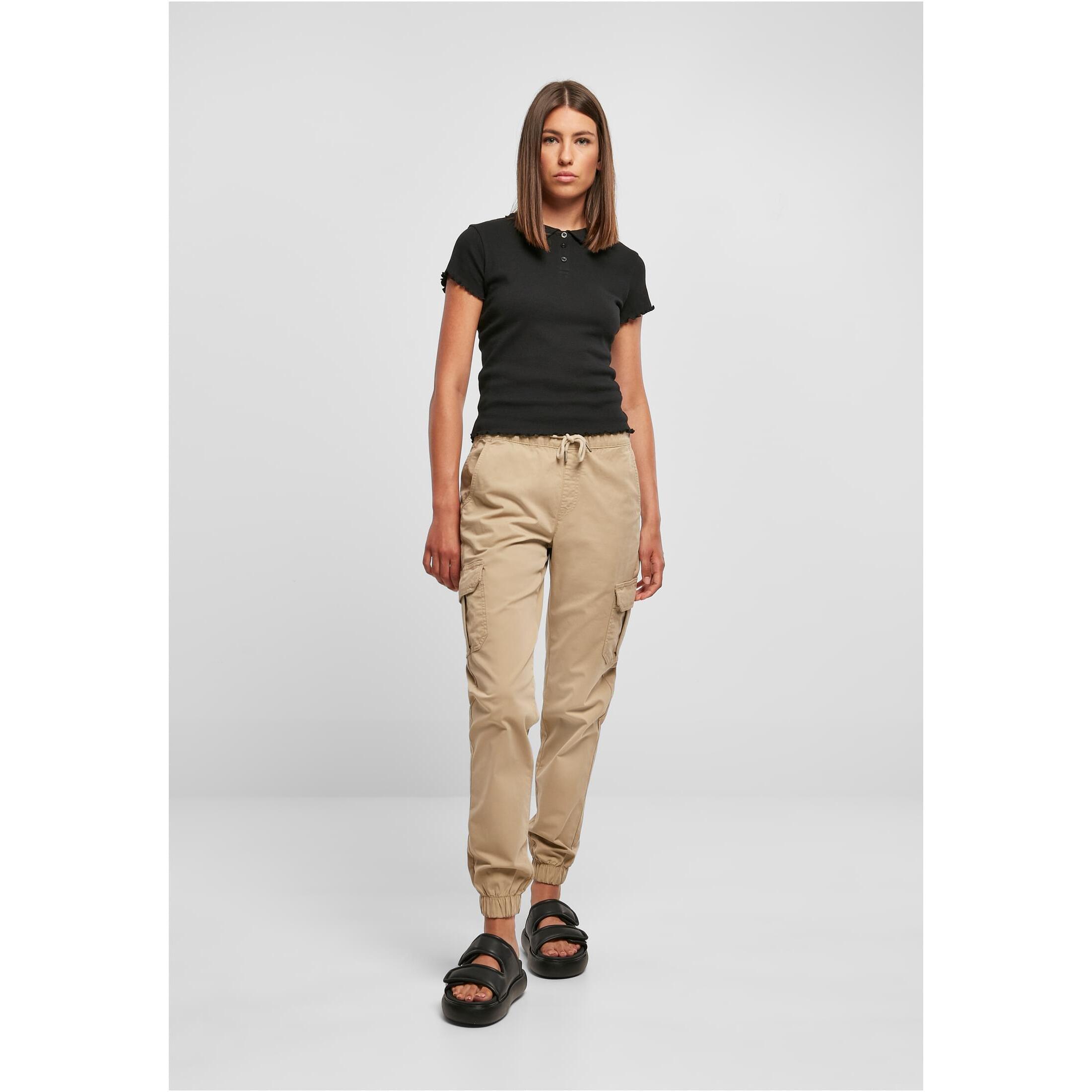 Koszulka polo damska duże rozmiary Urban Classics Rib