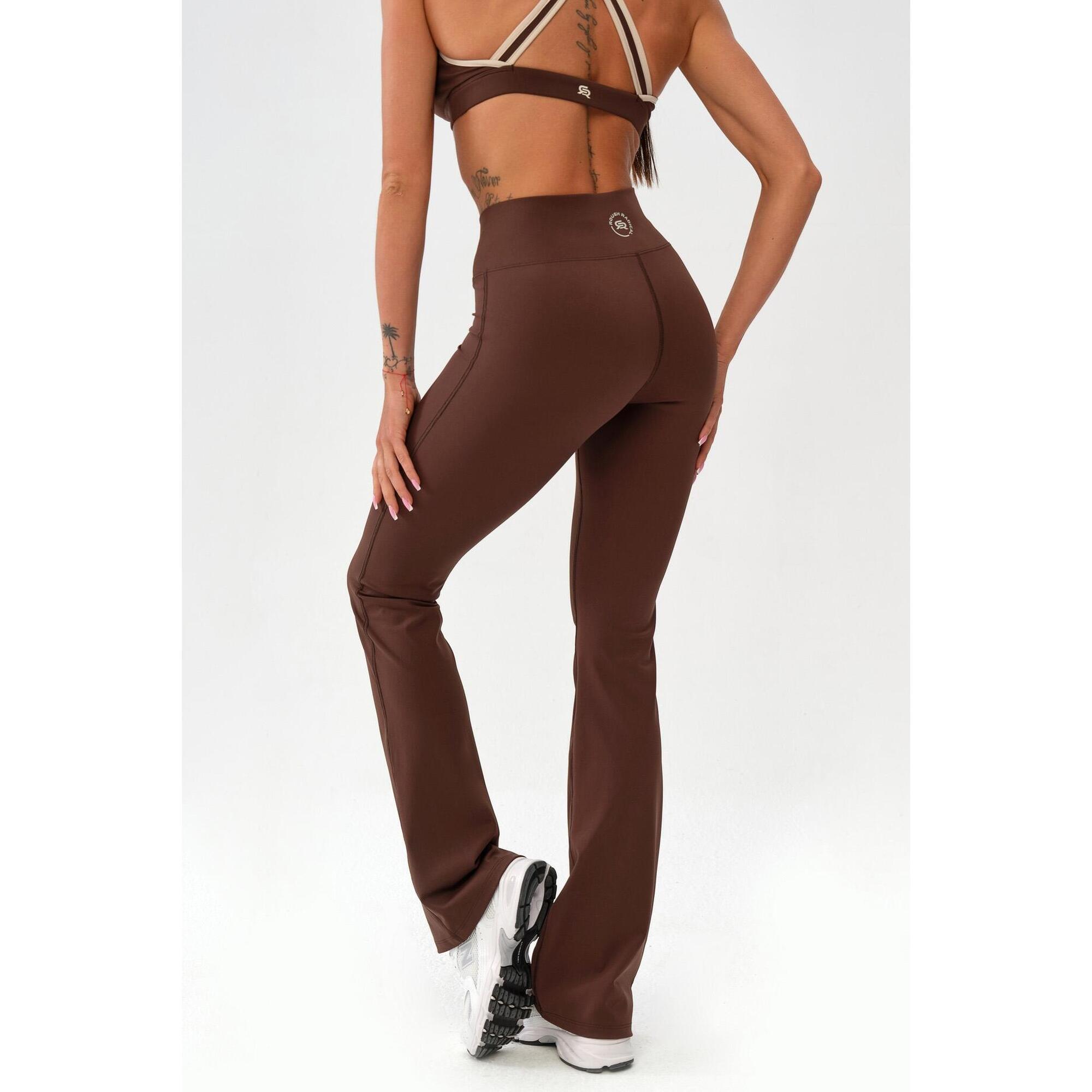 Damskie legginsy dzwony sportowe fitness Rough Radical Mocha Active