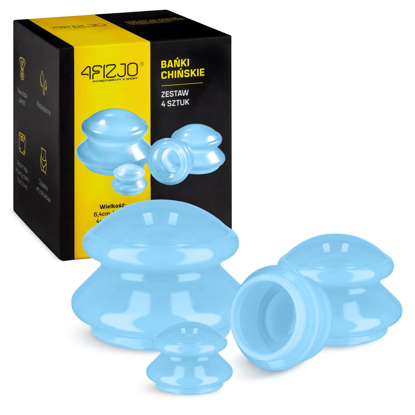 Bańki chińskie do masażu 4FIZJO 4 szt.