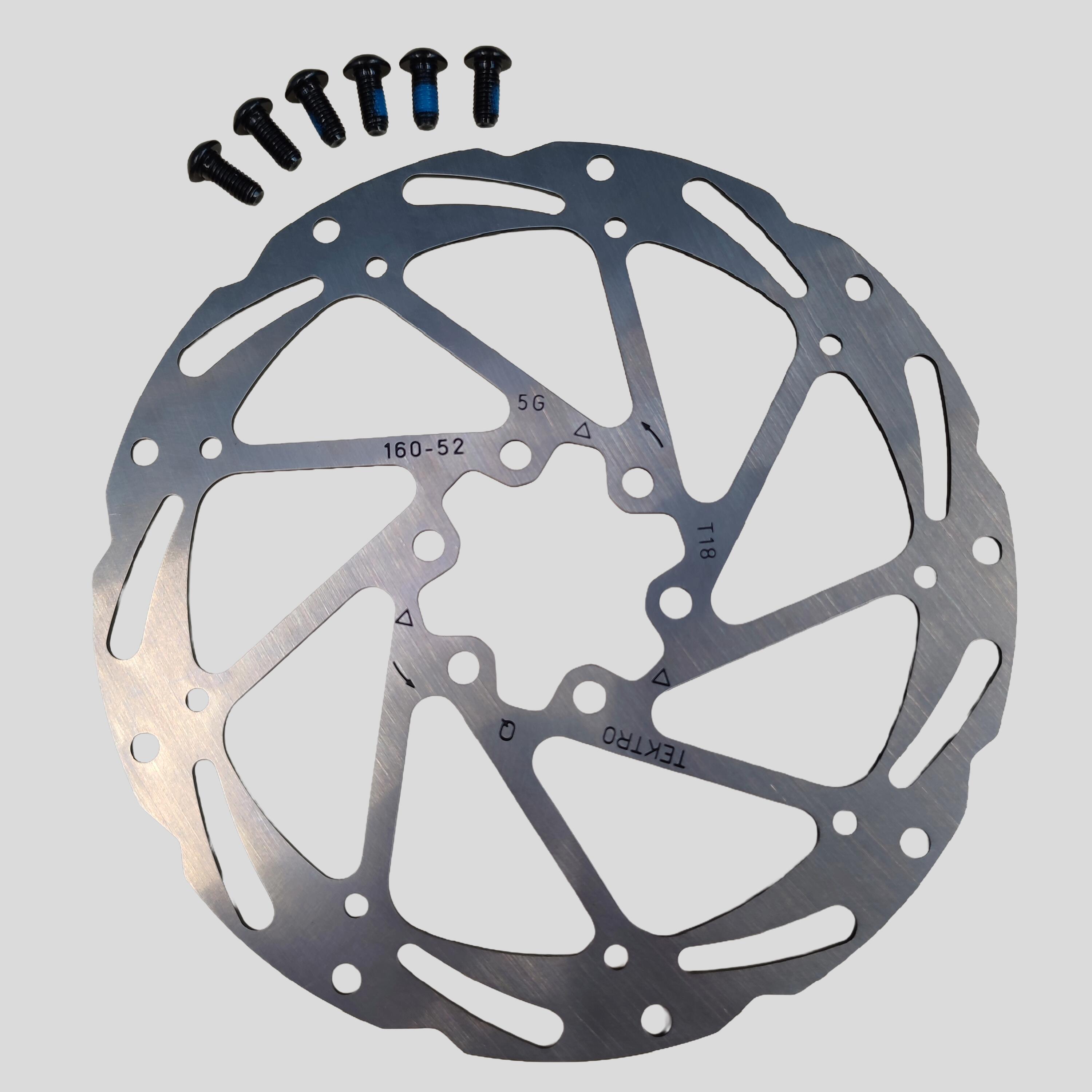 Tarcza do hamulca rowerowego Tektro TR-52 160 mm na 6 śrub 11 mm