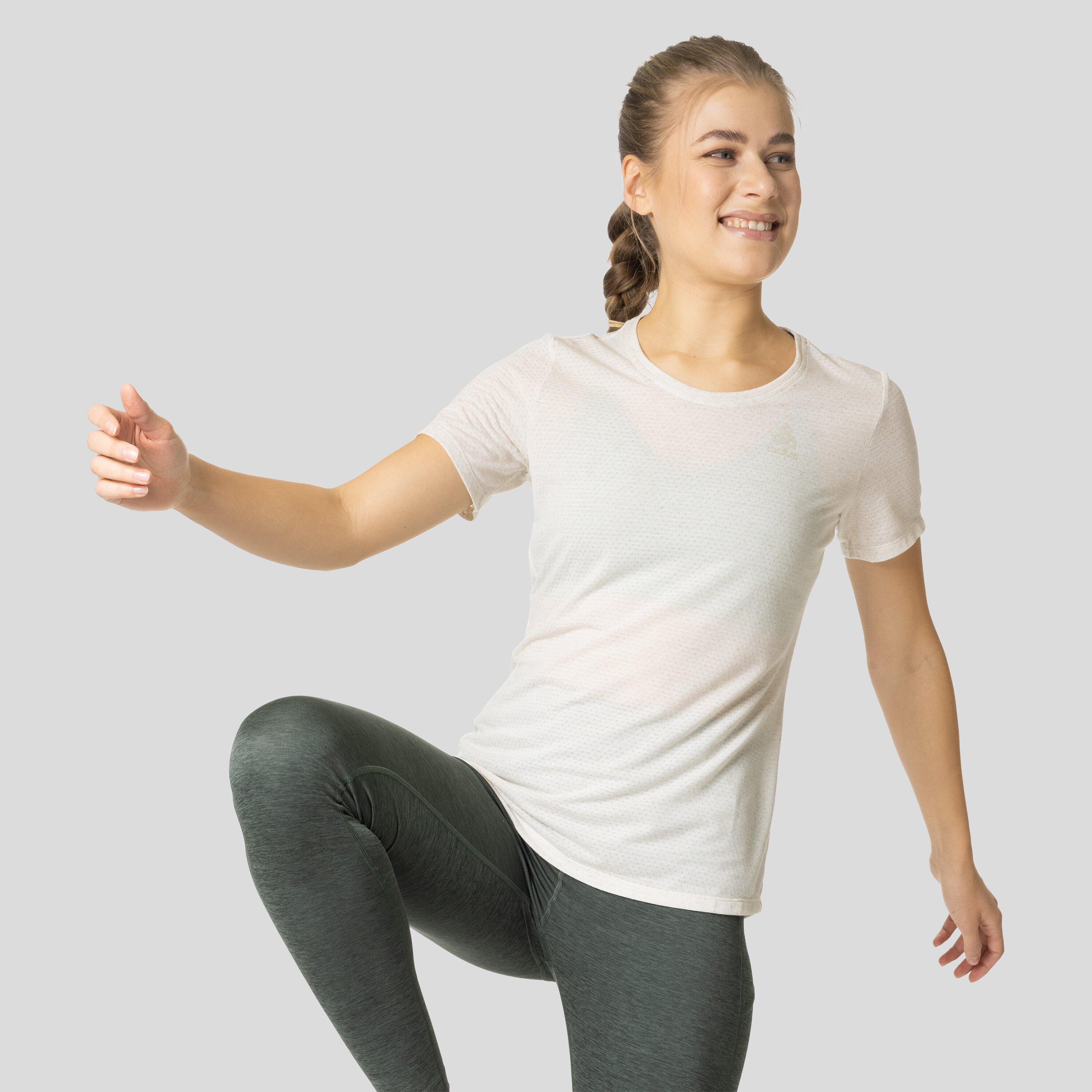 Koszulka tech. damska Odlo T-shirt crew neck ACTIVE 365 LINENCO