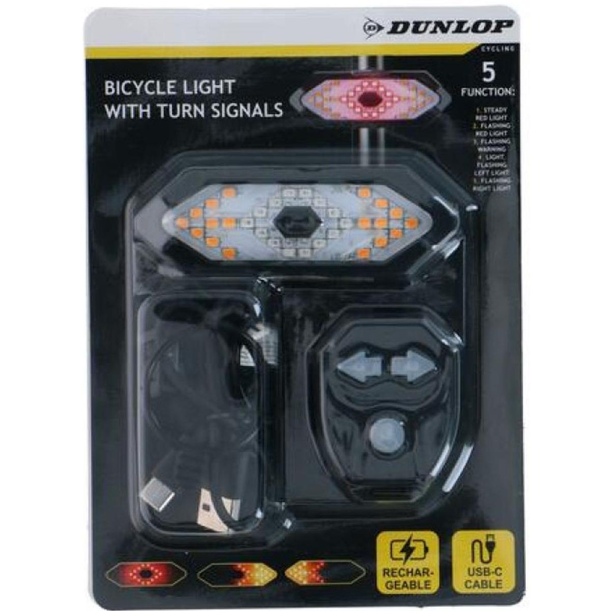 Lampka rowerowa Dunlop z sygnalizatorem