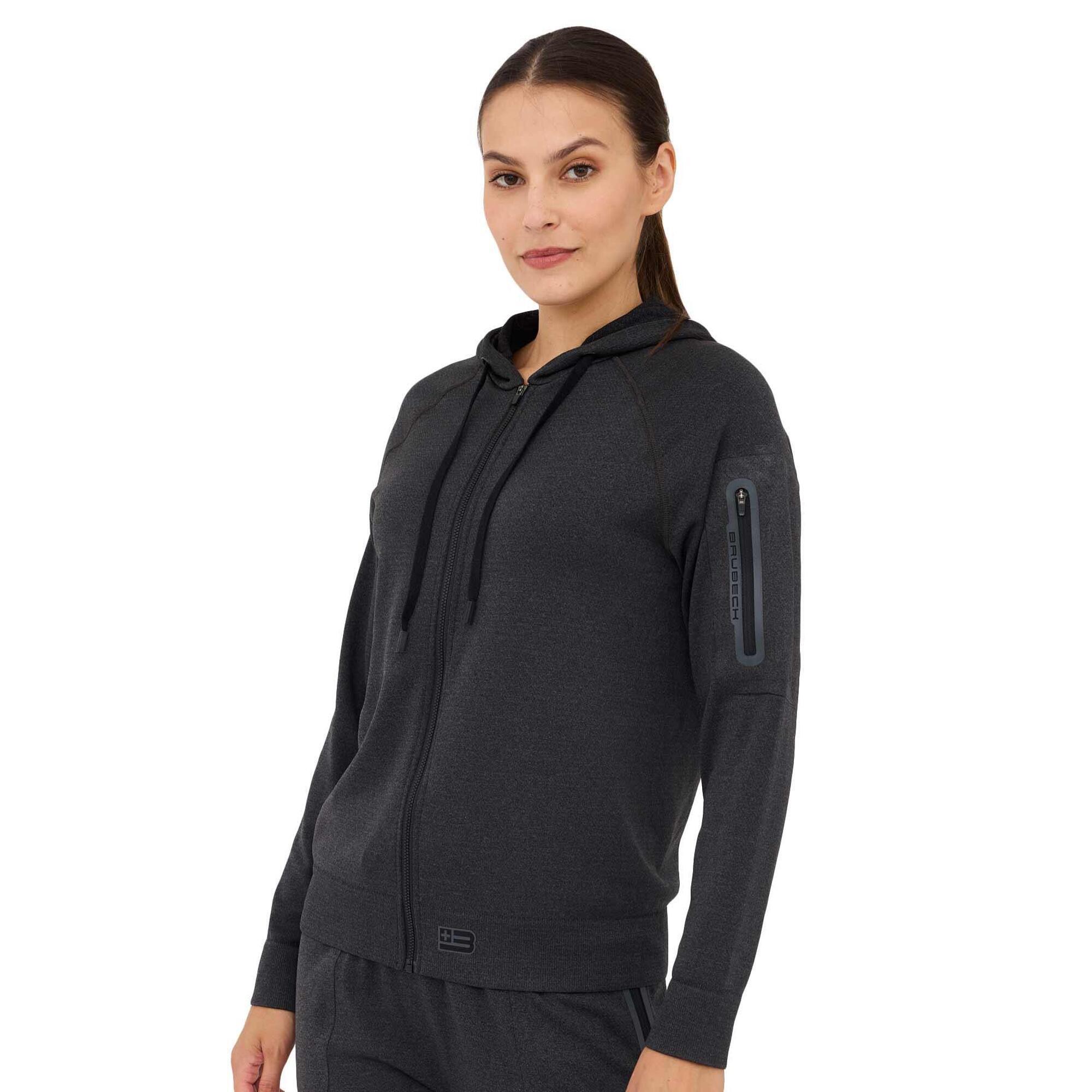 Bluza damska wełniana z kapturem Brubeck OUTDOOR MERINO