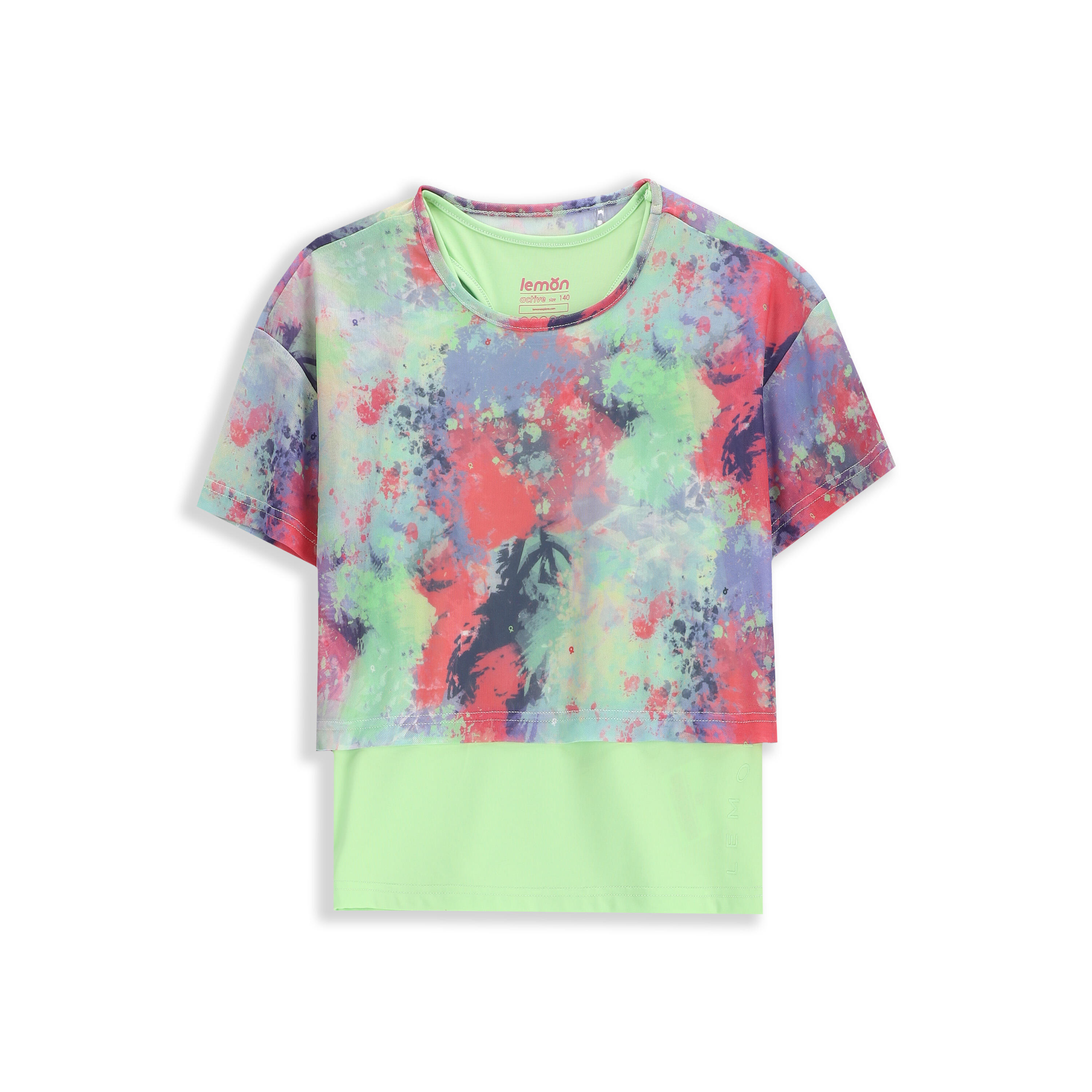 Koszulka sportowa dziecięca Lemon Explore WL5 z krótkim rękawem 2w1