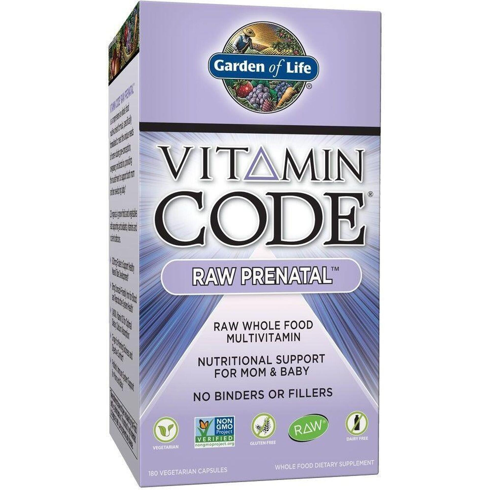 Garden of Live Vitamin Code RAW Prenatal 180 vcaps