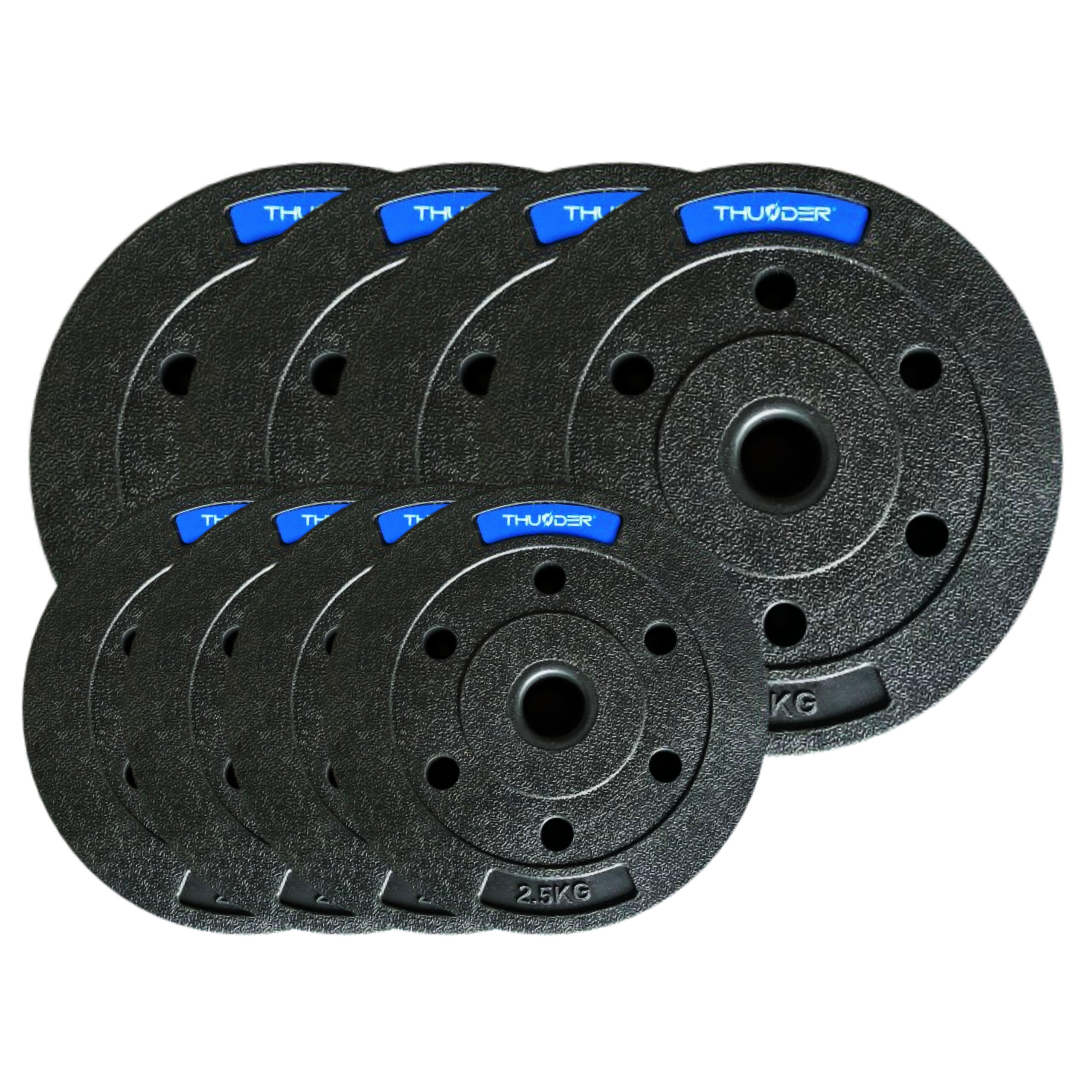 Zestaw obciążeń kompozytowych Thunder SET-B-03-30KG (4x2,5kg 4x5kg)