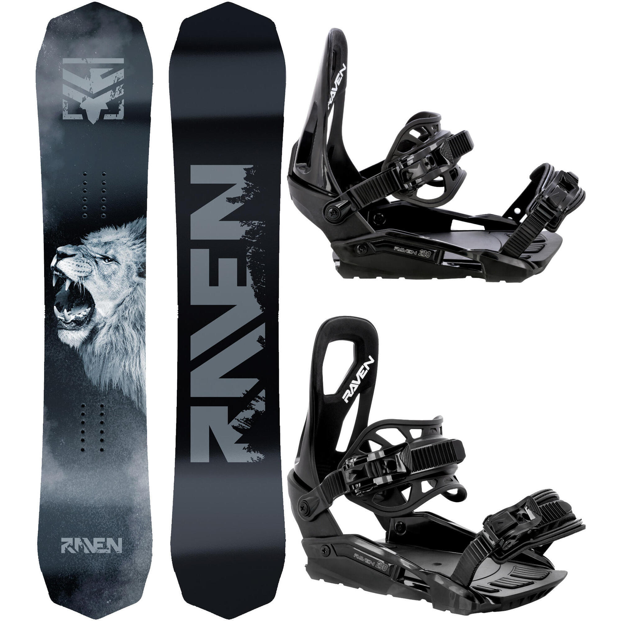 Zestaw Snowboard Raven Lion + Wiązania Raven S230