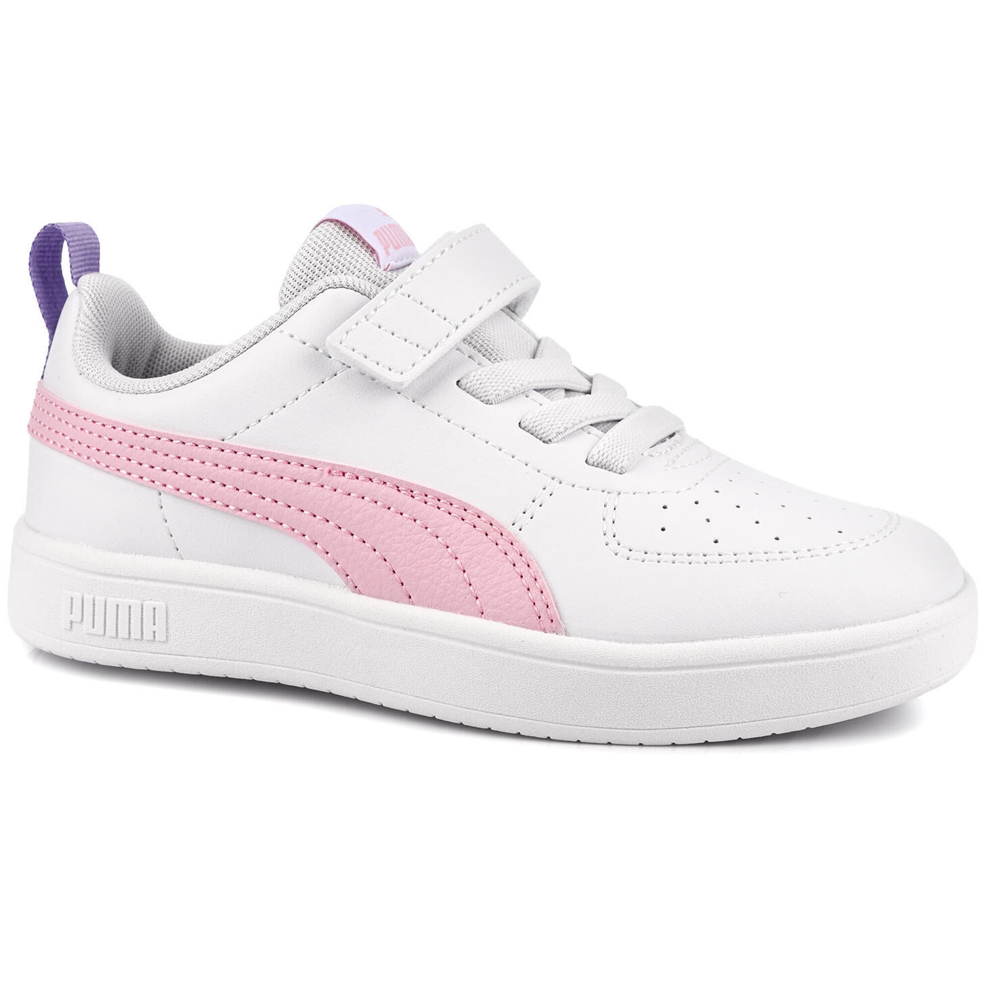 Buty sneakersy dziecięce dla dziewczynki białe ekoskóra PUMA RICKE AC PS