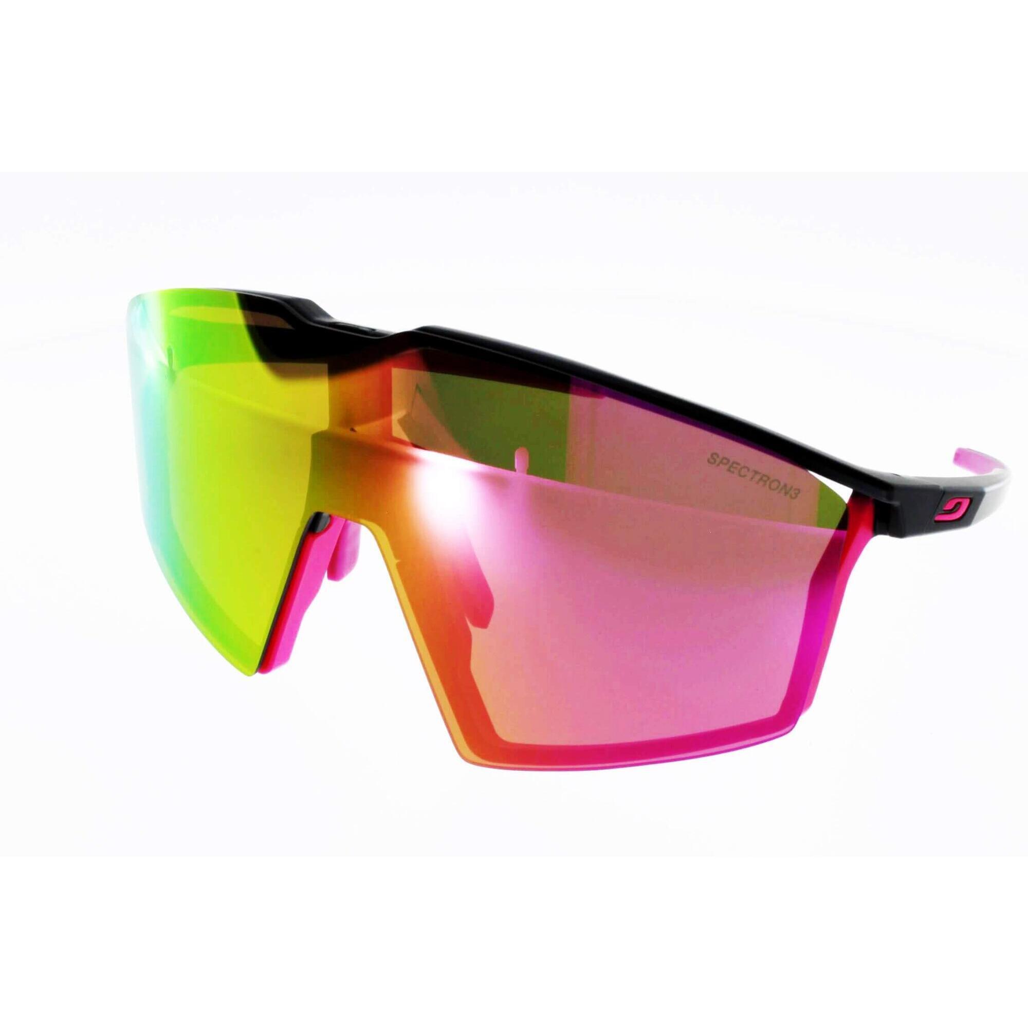 Okulary rowerowe Julbo Edge - czarno różowy | Spectron cat 3