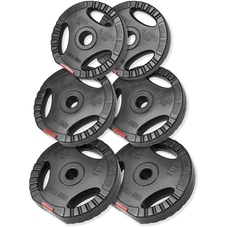 Zestaw obciążeń do treningu Gorilla Sports 17,5 kg