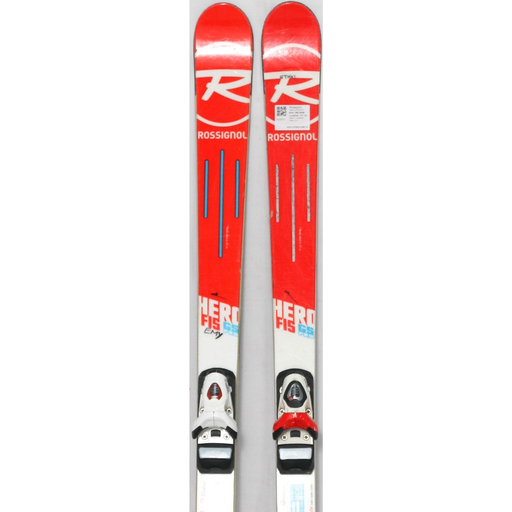 Second Life- Narty ROSSIGNOL Hero FIS GS Pro, 144 cm - Stan dobry