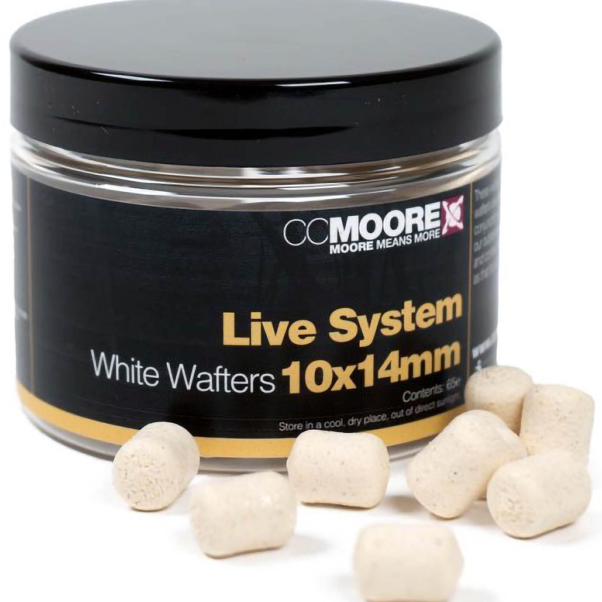Przynęta Kulki Cc Moore Live System White Dumbell Wafters 10X14Mm
