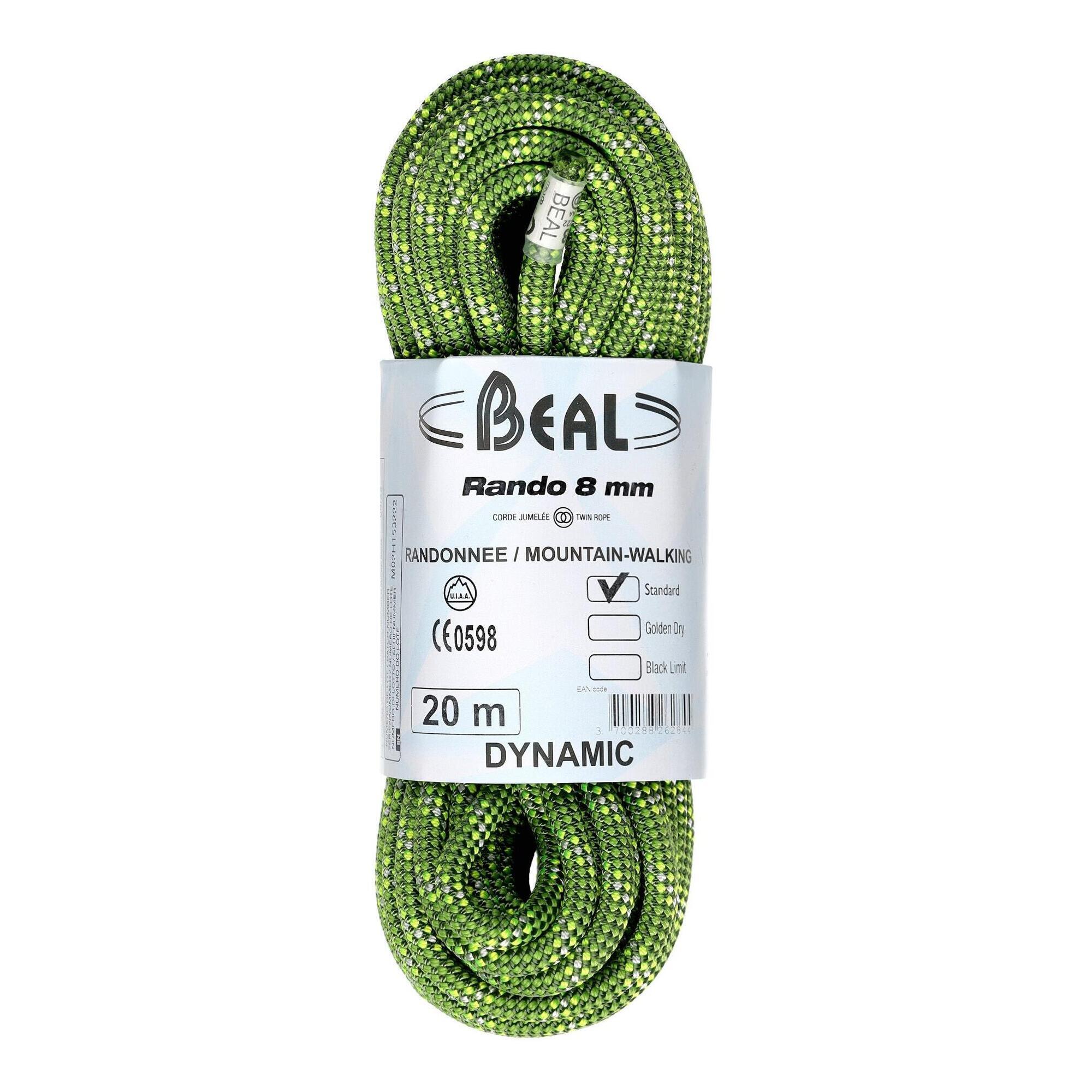 Lina turystyczna Beal Rando 8 mm 20 m